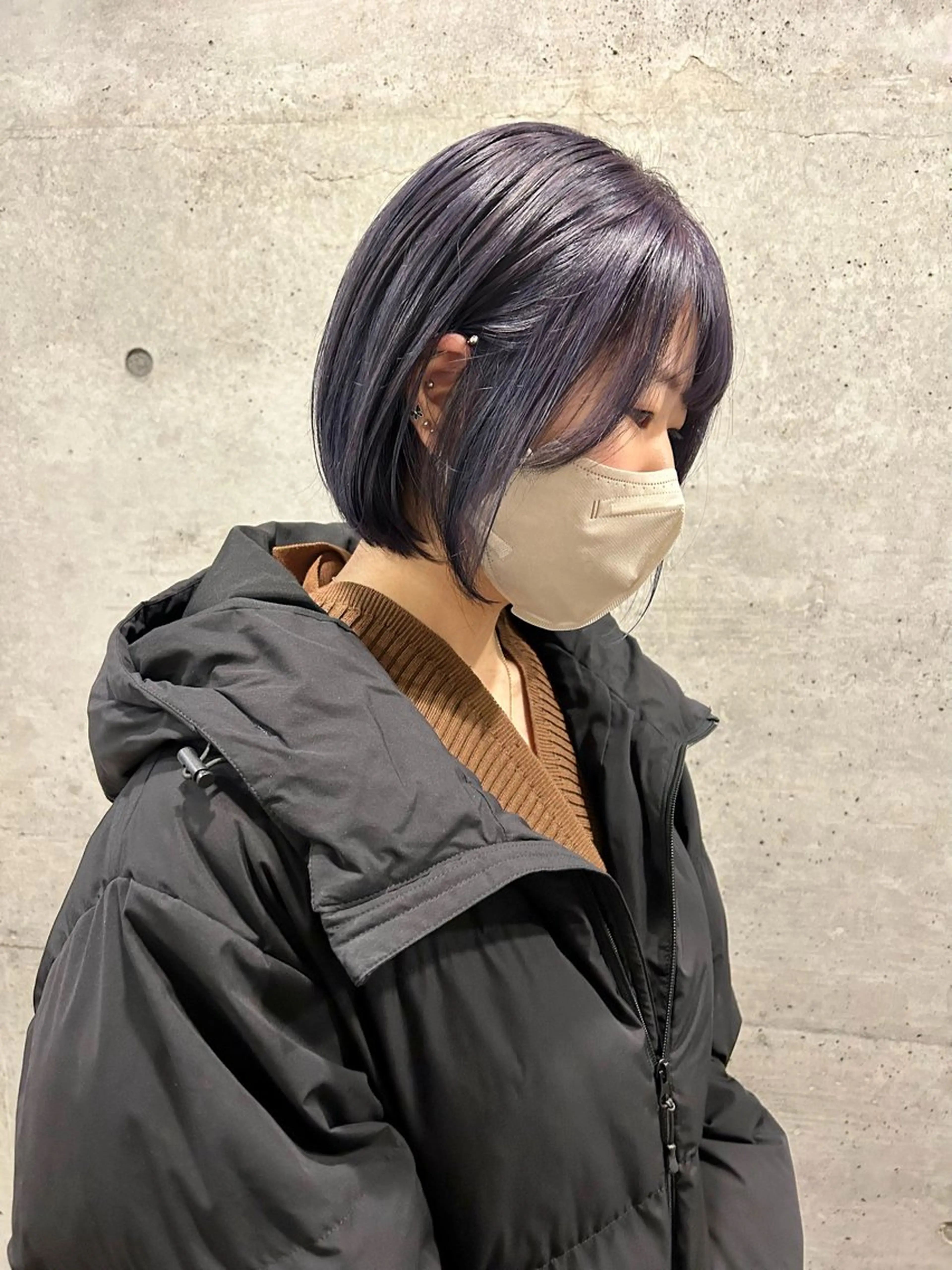 ショート カラー ブリーチ カット ヘアカラー トリートメント 後藤紗英/髪質改善 /オリーブベージュのヘアスタイル