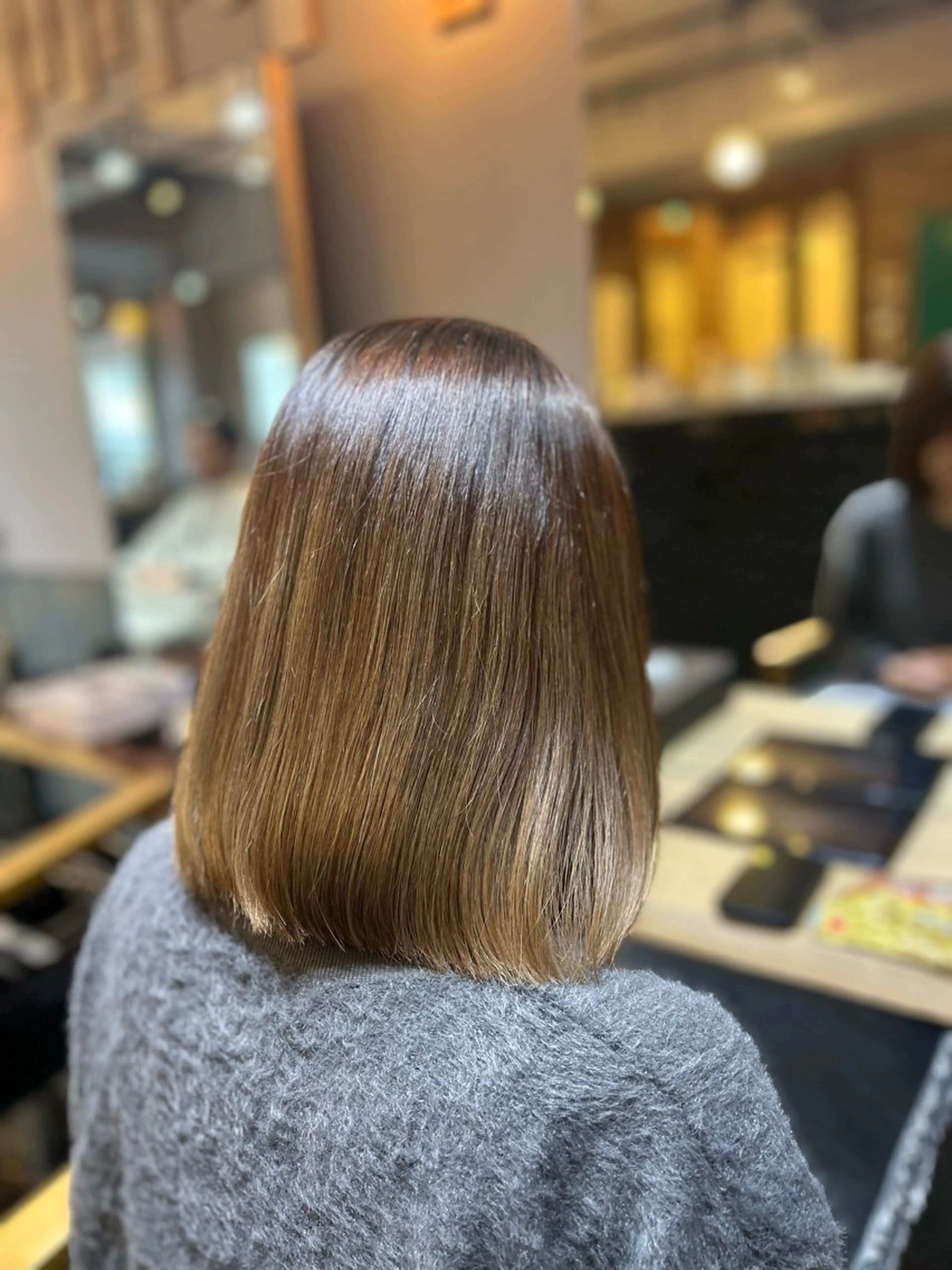 ミディアム カット ヘアカラー トリートメント agu hair fonte   大泉学園所属・園田 彩音のヘアスタイル