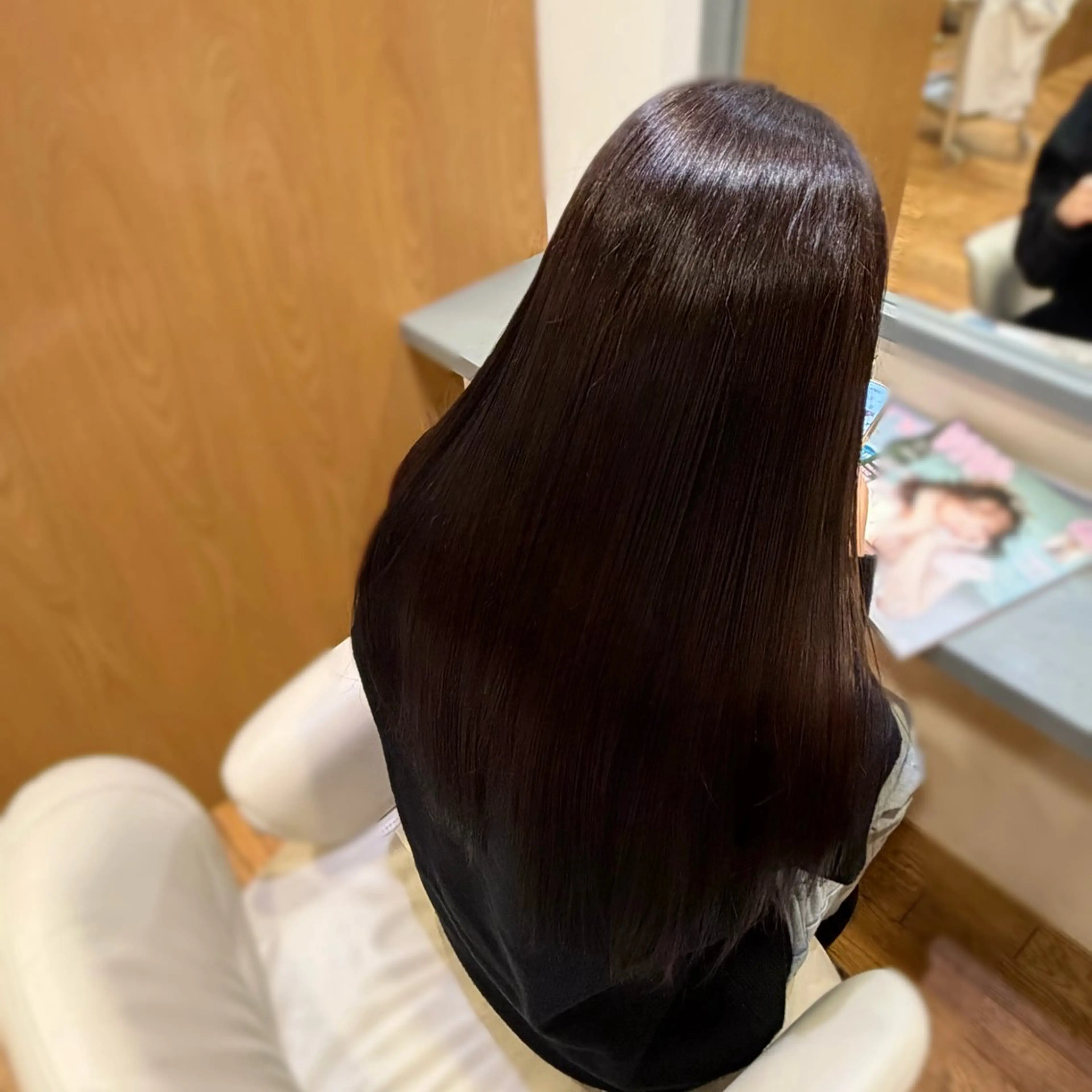 ロング カラー ヘアカラー トリートメント 朝野 美華/暖色カラーのヘアスタイル