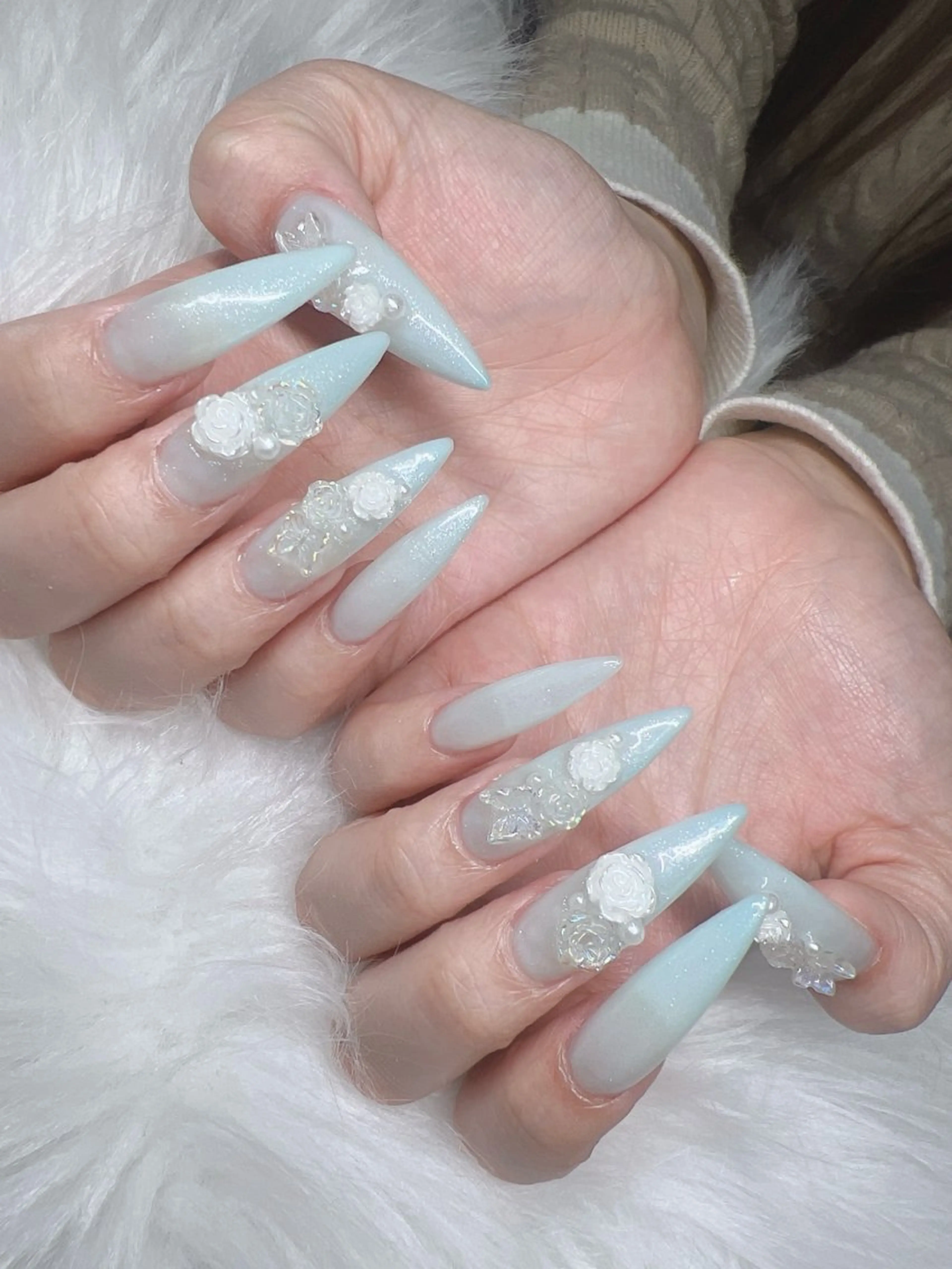 ネイル ハンドネイル Lee Nails チップ長さだし専門店のネイルデザイン