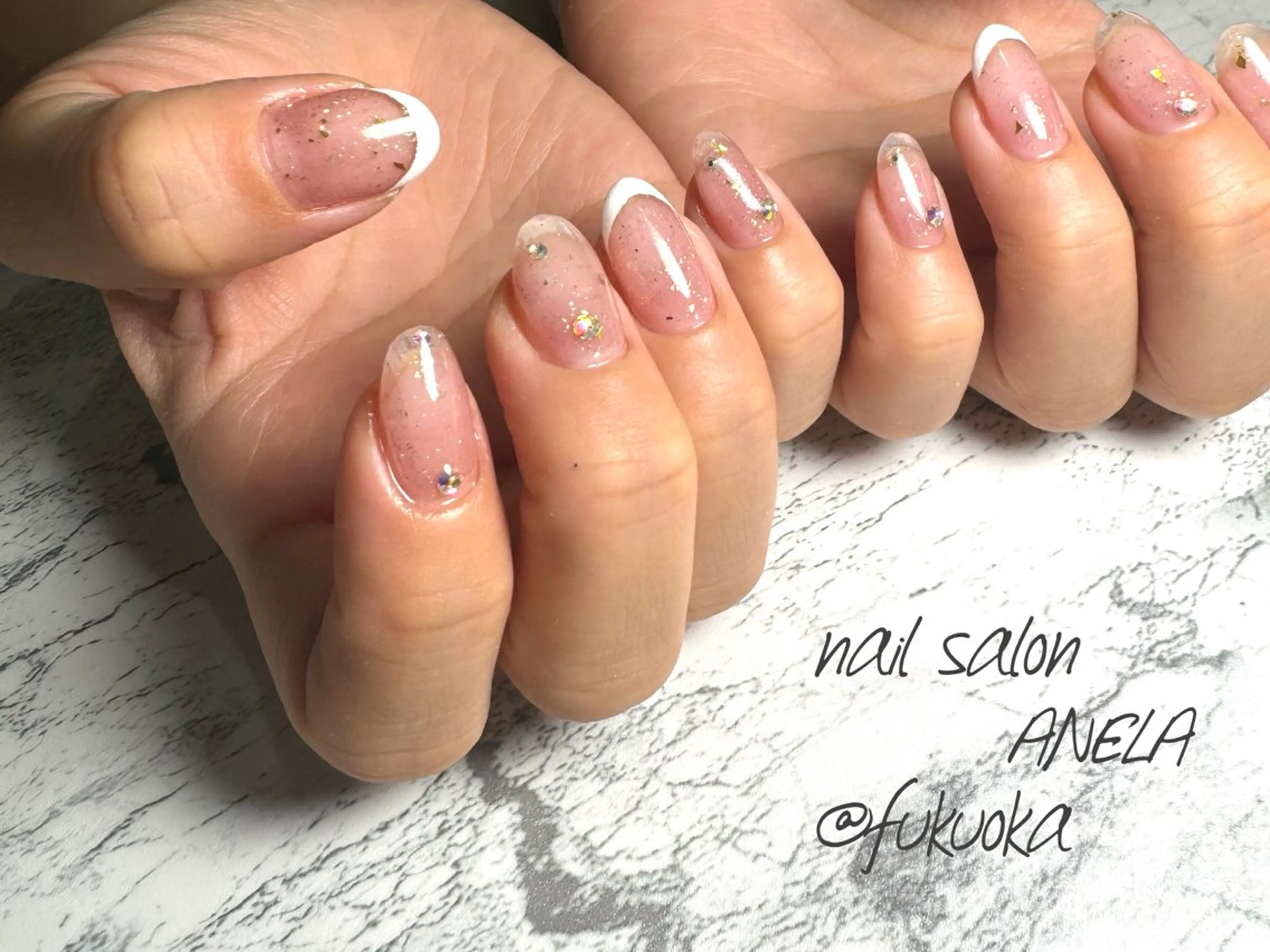ネイル キラキラネイル シンプルネイル ハンドネイル nail salon ANELA所属・nail salon ANELA mayaのネイルデザイン