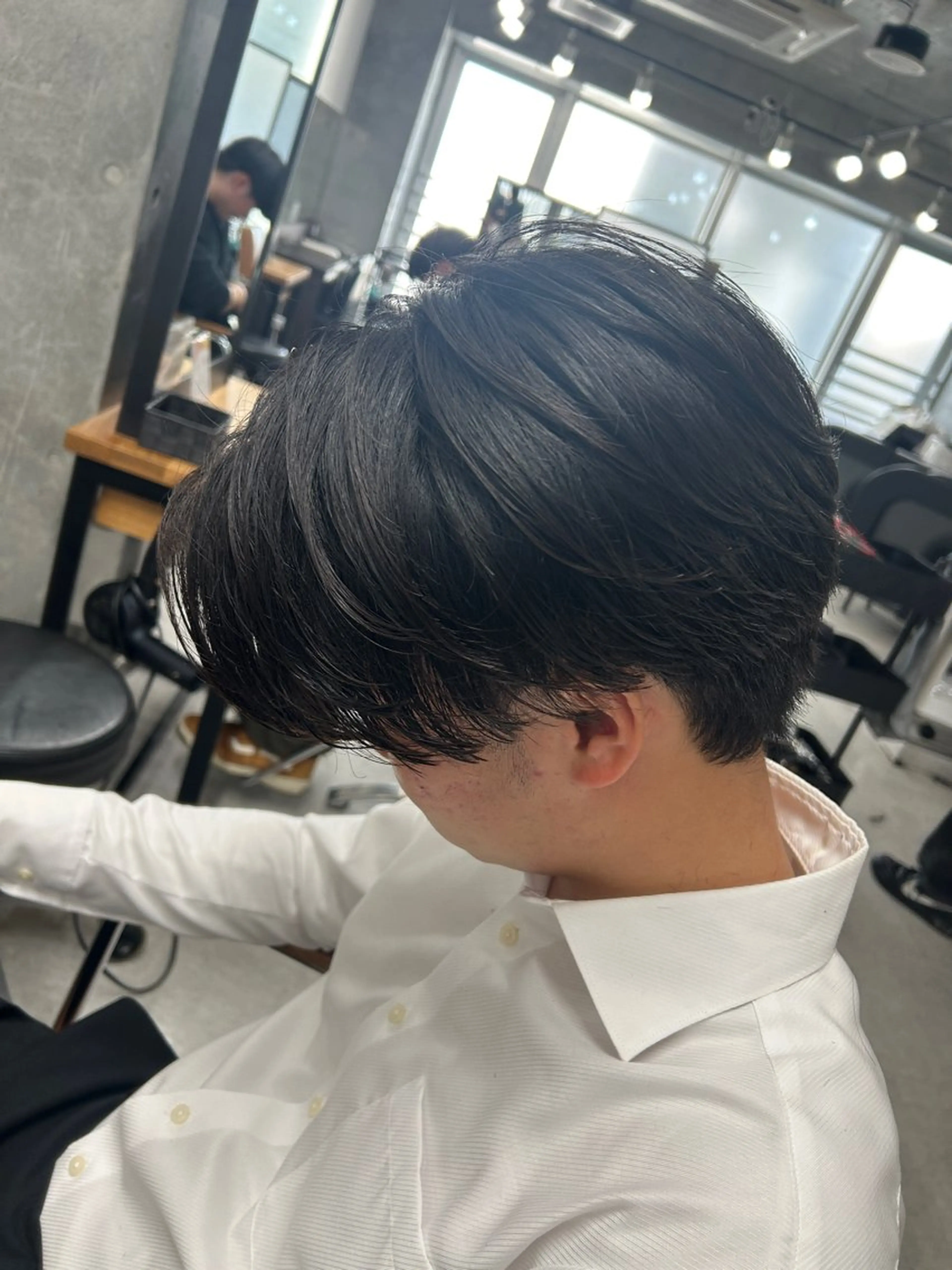 パーマ メンズ カット パーマ トリートメント ヘッドスパ ヘアセット カズキ🌼曲がる縮毛 /くせ毛パーマのヘアスタイル