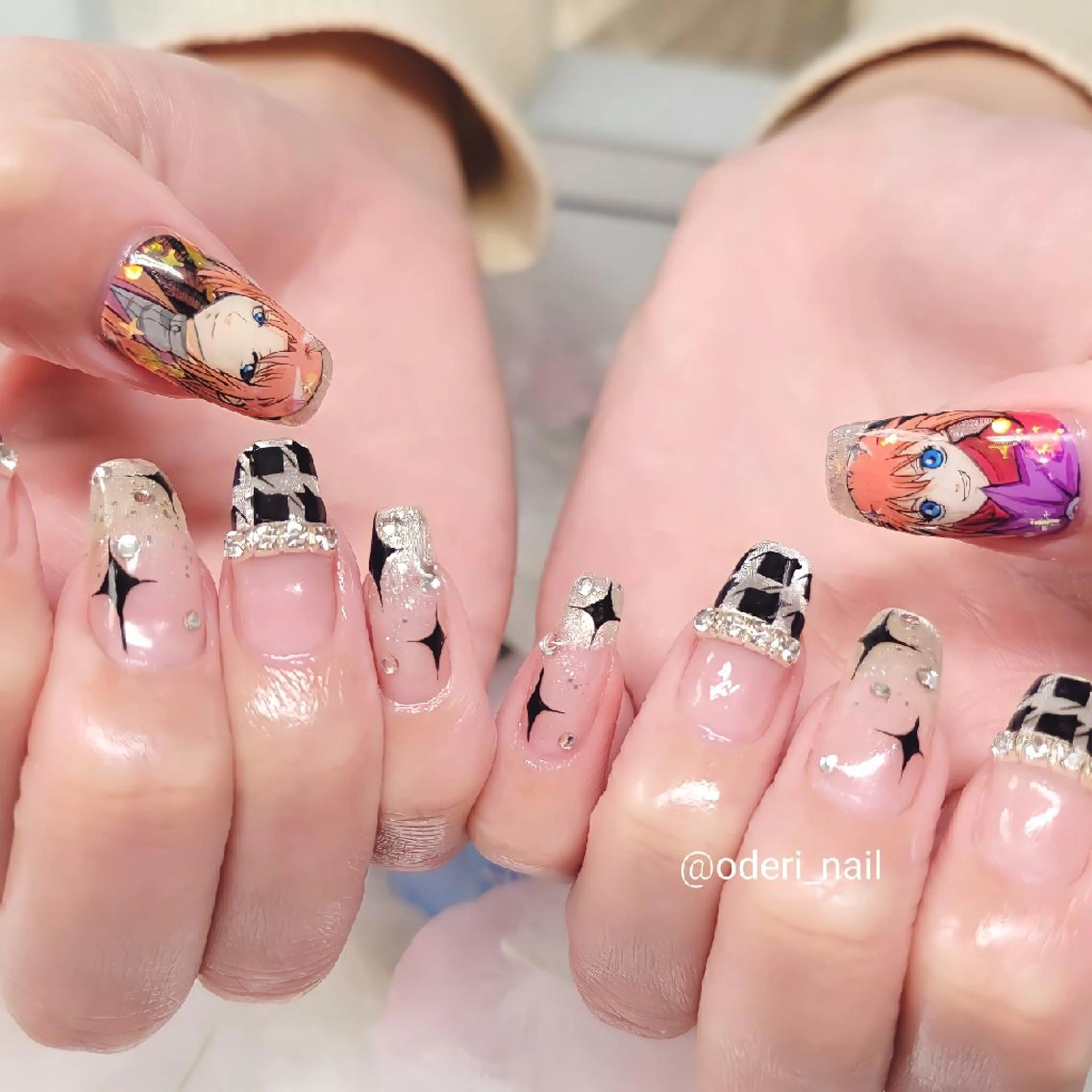 ネイル アートネイル ジェルネイル おで@ oderi_nailのネイルデザイン