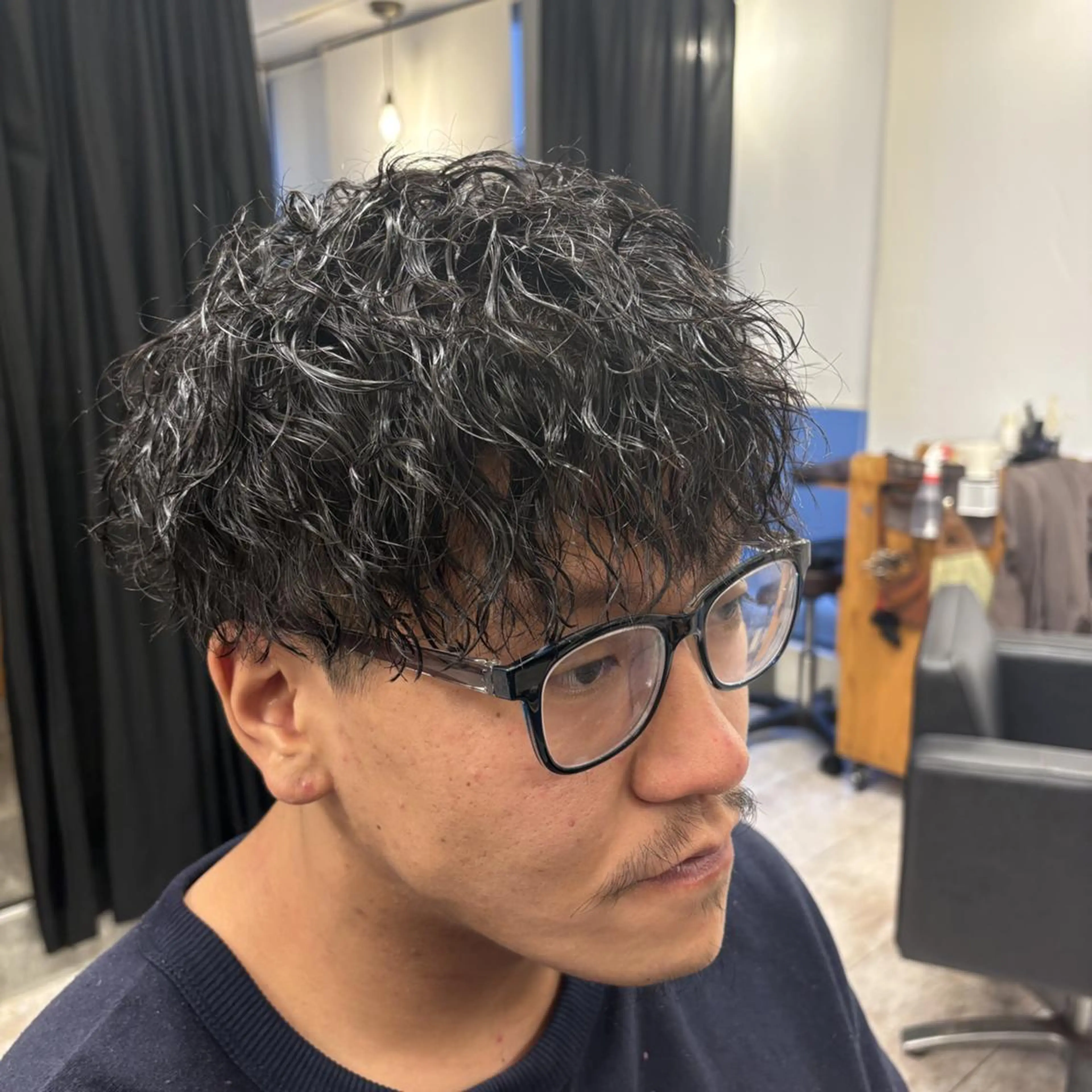 パーマ メンズ マッシュ カット パーマ ヘッドスパ 田渕 涼/メンズヘア特化のヘアスタイル