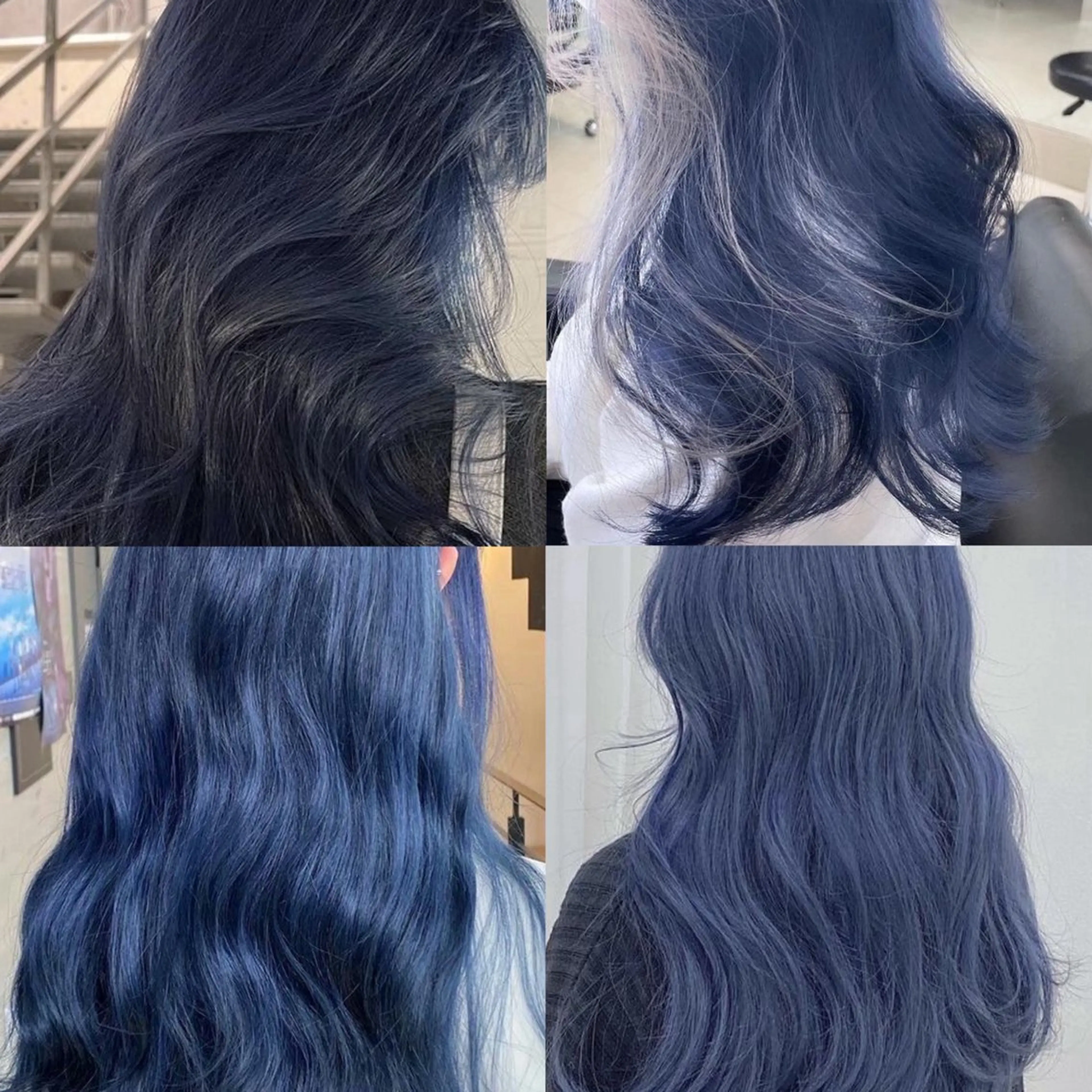 セミロング カラー ヘアアレンジ メンズ メンズブリーチ アッシュ 黒髪 ブリーチ ブルーカラー ヘアカラー トリートメント 🌟🍒ハイトーン 韓国ヘア/ユウミのヘアスタイル