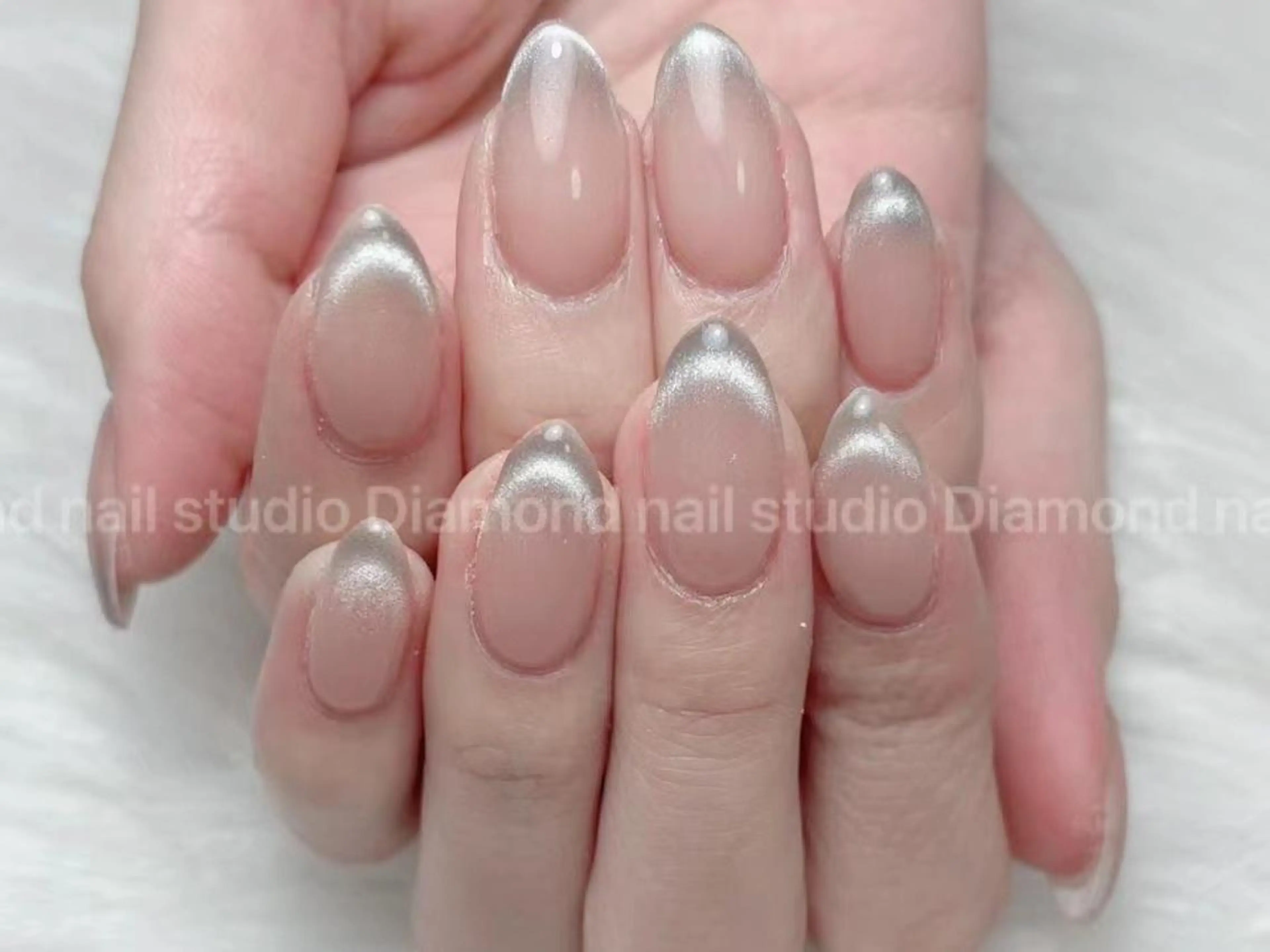 ロング ハンドネイル ハンドケア Diamond 🚢のネイルデザイン