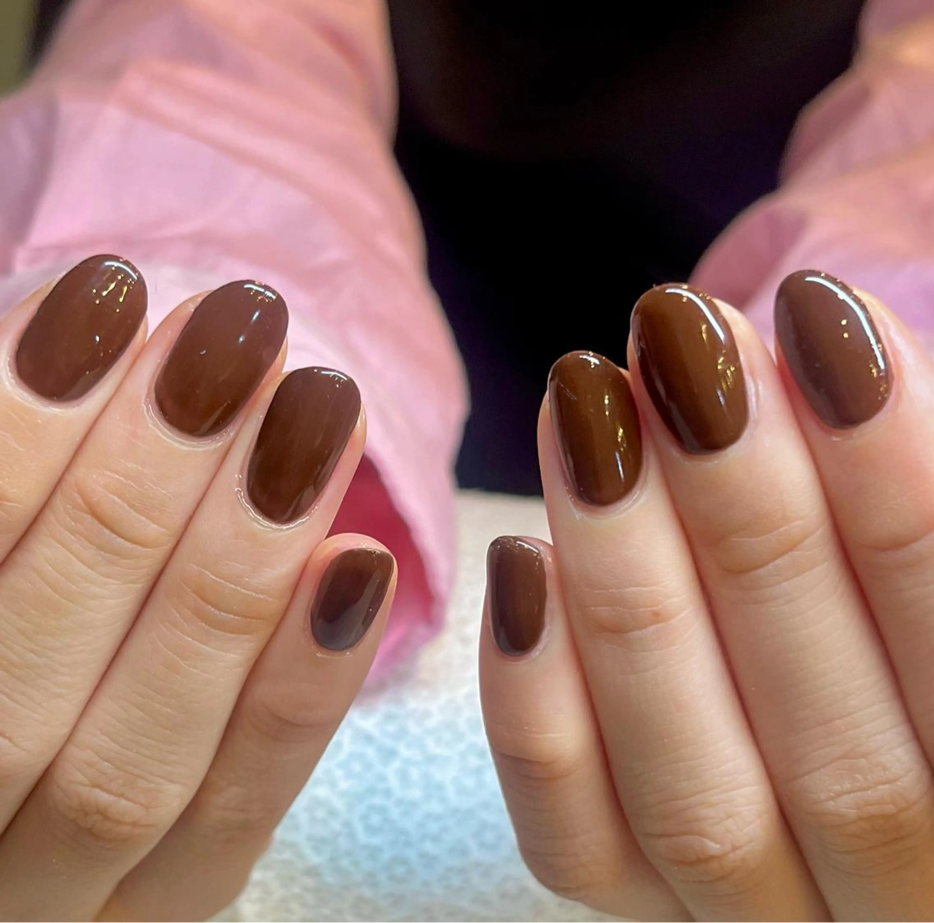 ショート カラー ネイル アートネイル オフィスネイル ワンカラーネイル ショートネイル ネイルサロン　リリーブランシュ所属・森 瑞紀のネイルデザイン