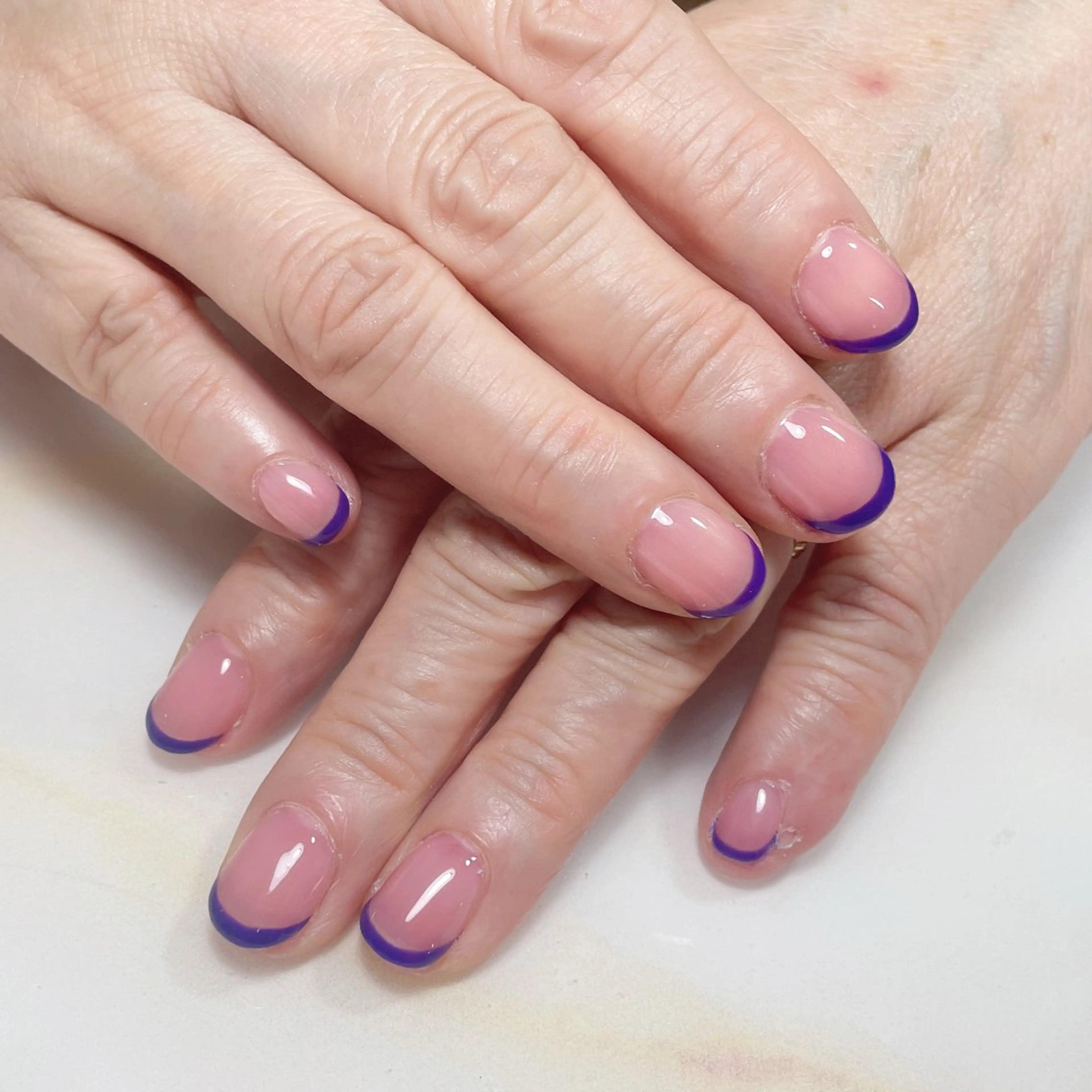 ネイル アートネイル フレンチネイル ジェルネイル グラデーション 韓国ネイル ハンドネイル 久保田 マリコのネイルデザイン