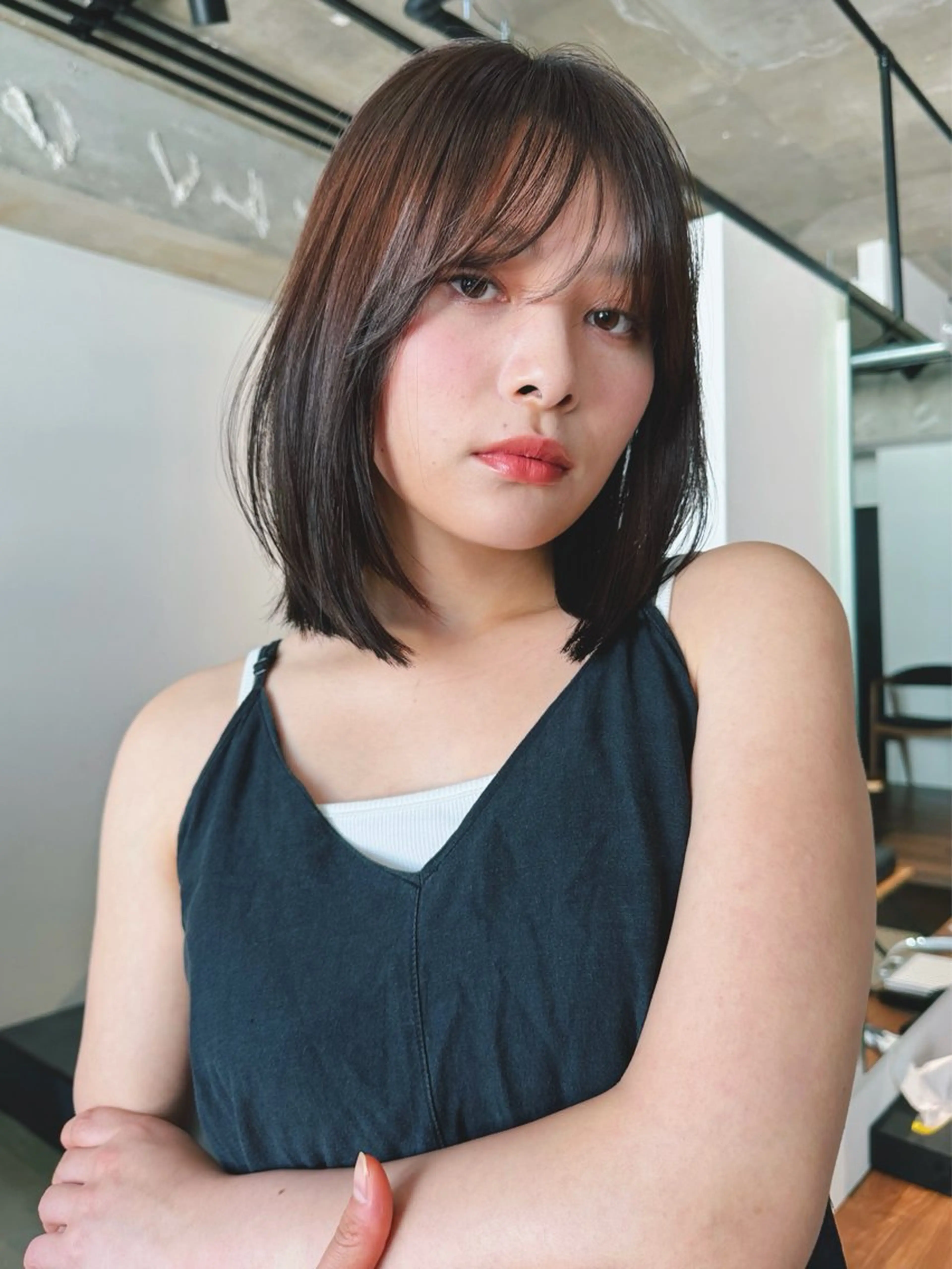 ショート カラー パーマ 🫧小顔×似合わせ× 透明感カラー🫧のヘアスタイル