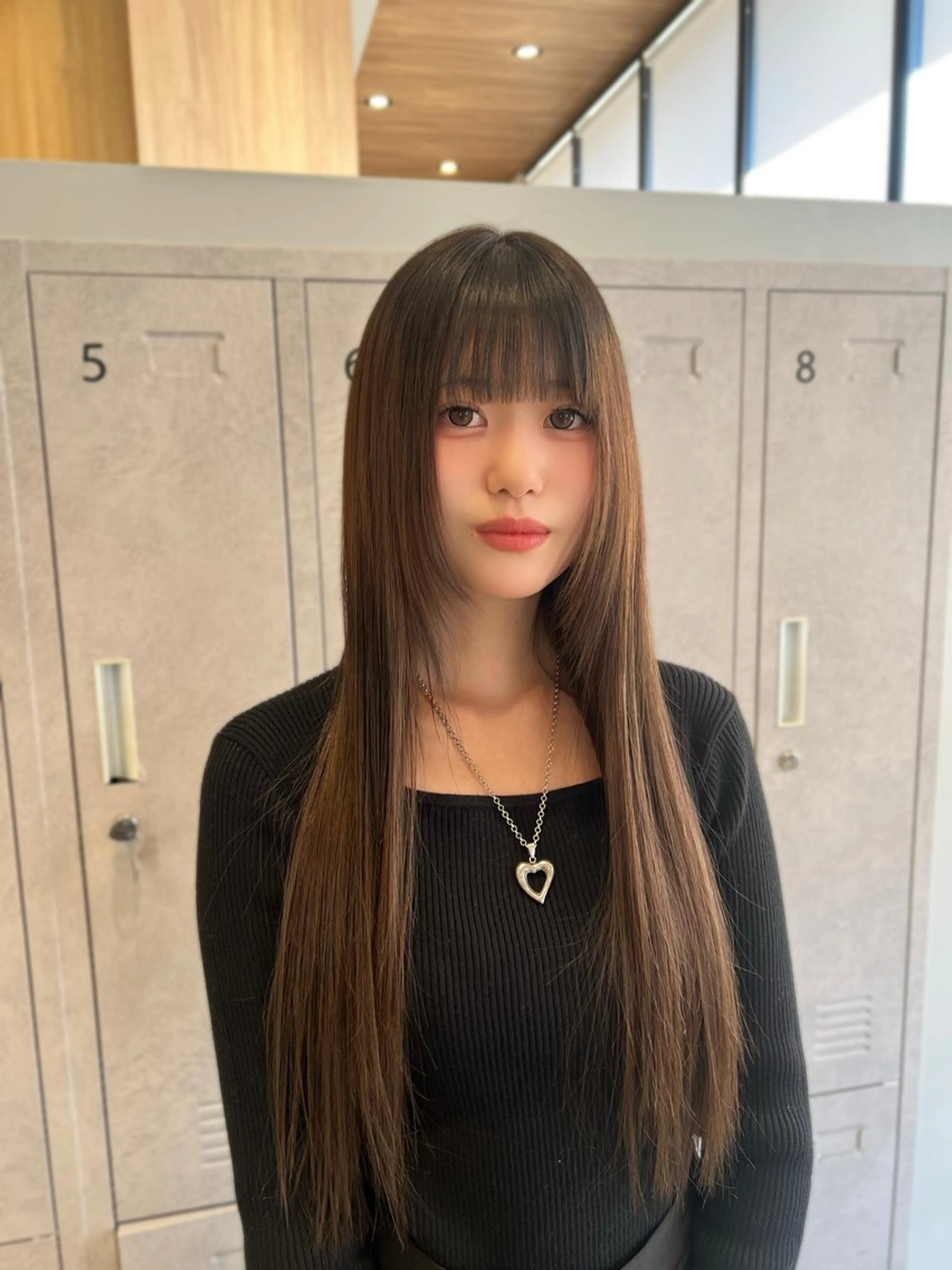 ロング カラー エクステ 小池 夏美のヘアスタイル