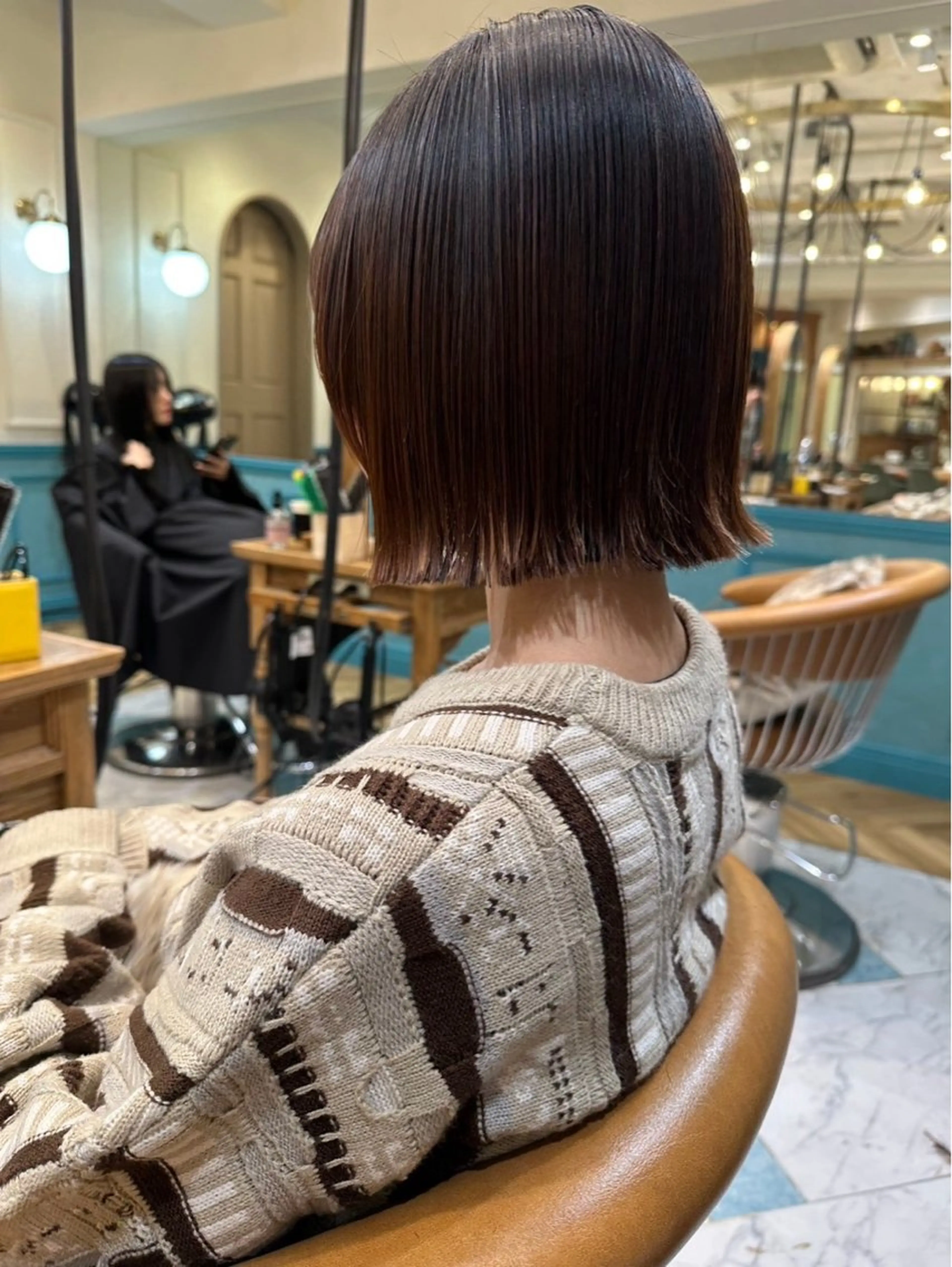 ミディアム カット 縮毛矯正 トリートメント 池袋/ボブ/ボブ矯正 髪質改善/山本のヘアスタイル