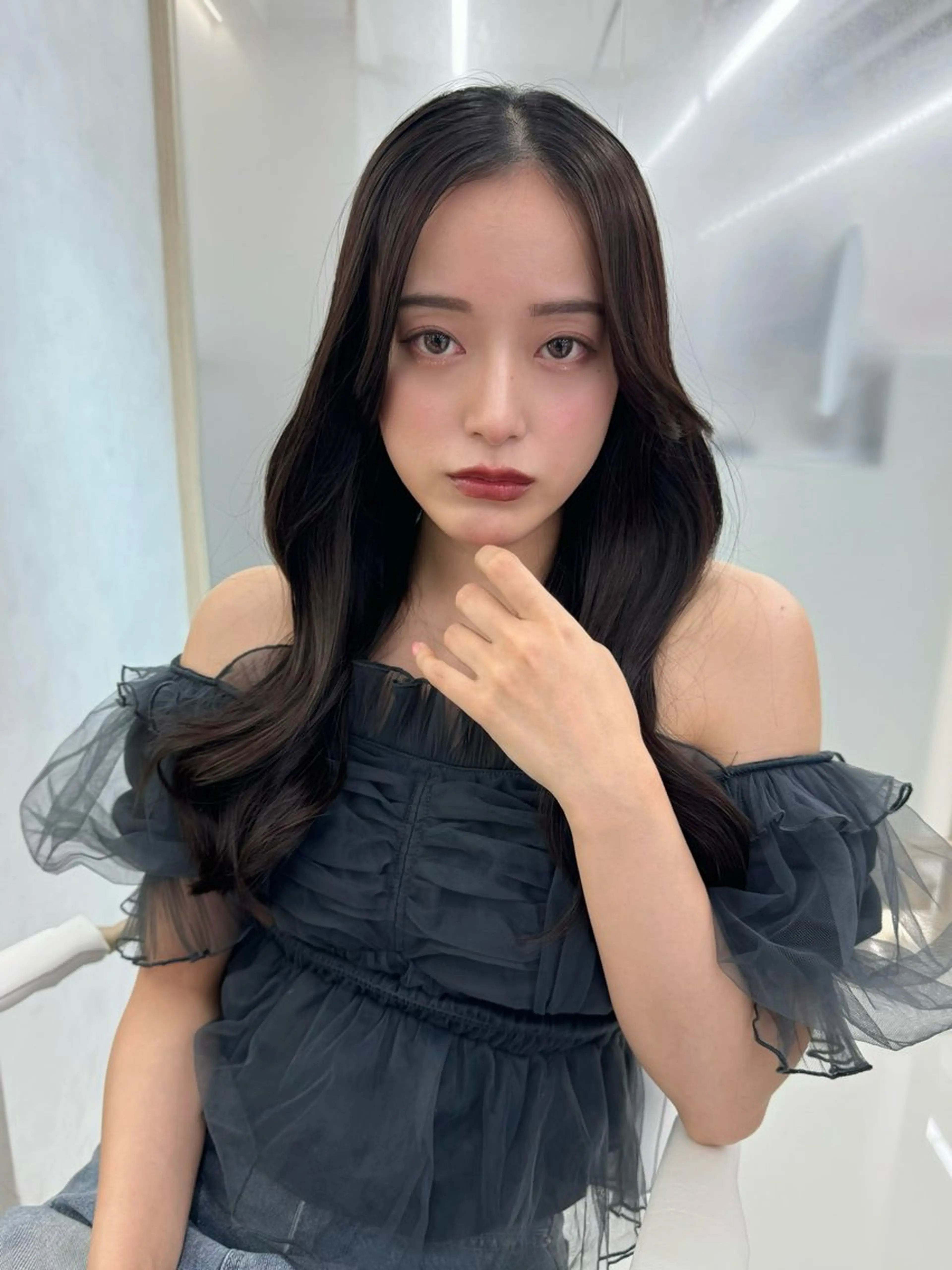 ロング 顔周り🇰🇷韓国 レイヤー/いづみ💞のヘアスタイル