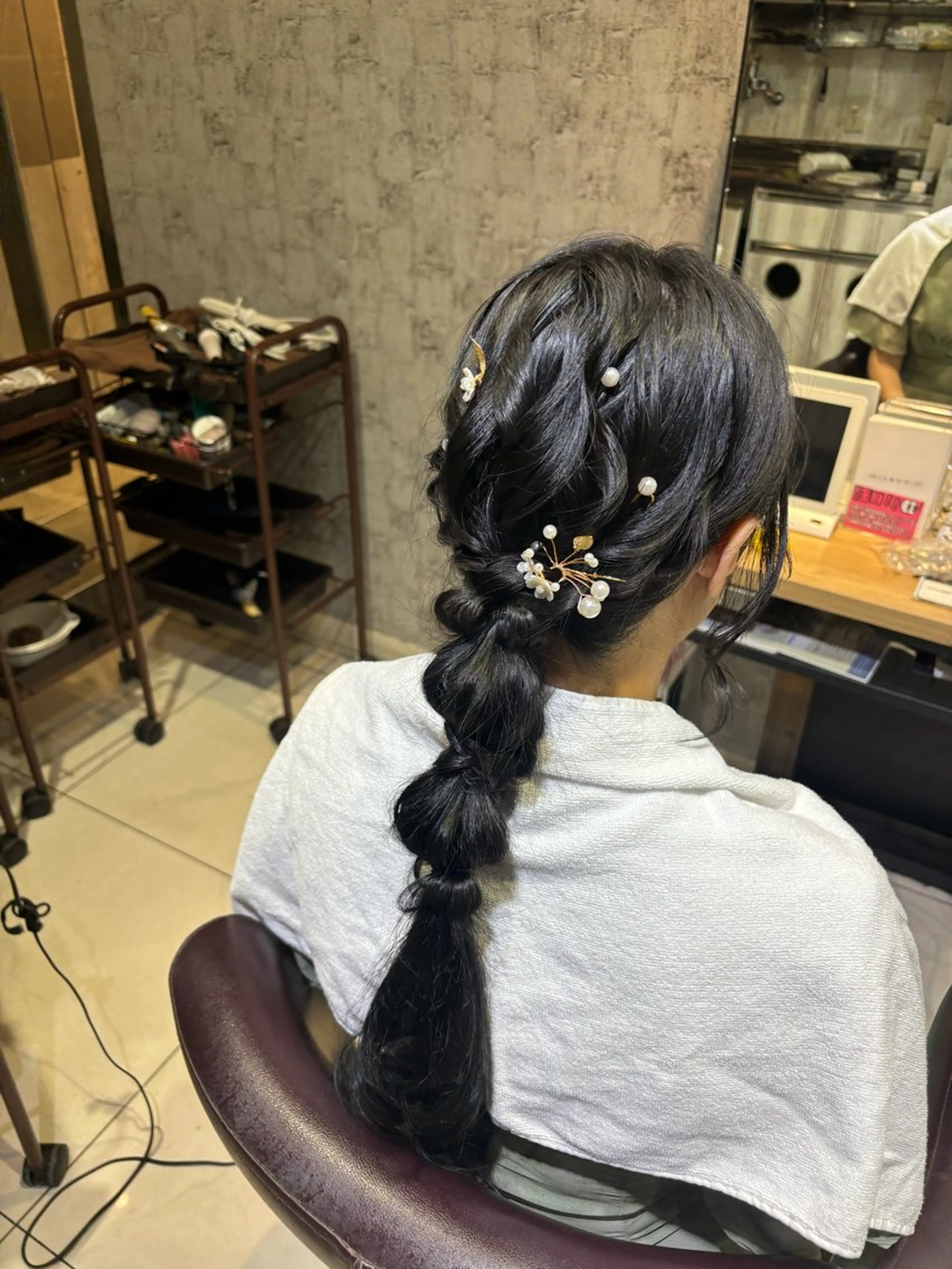 ヘアアレンジ ヘアセット 韓国レイヤー/カラー 🐈‍⬛💗miyuのヘアスタイル