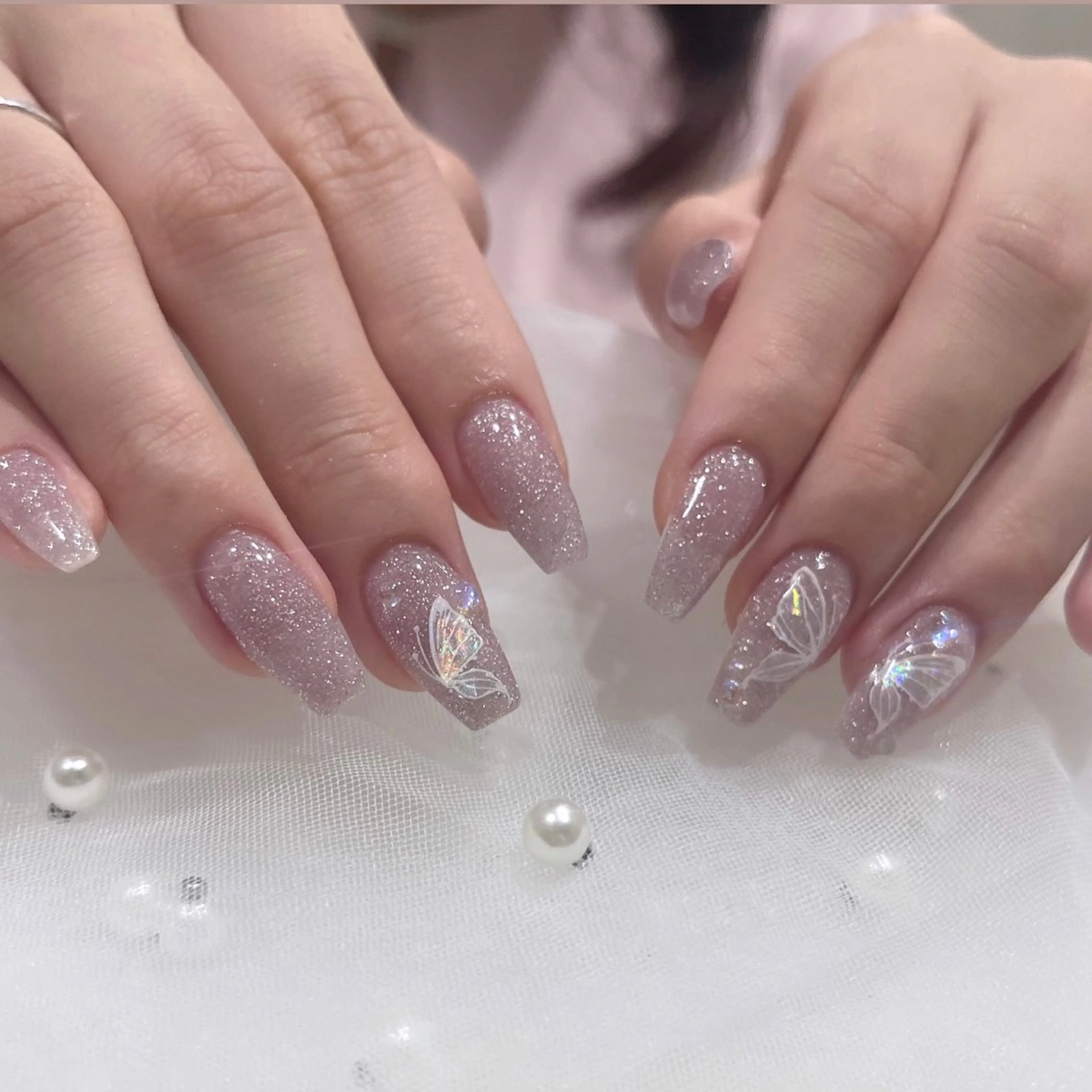 ネイル ハンドネイル 🧁fein. nana🩵のネイルデザイン