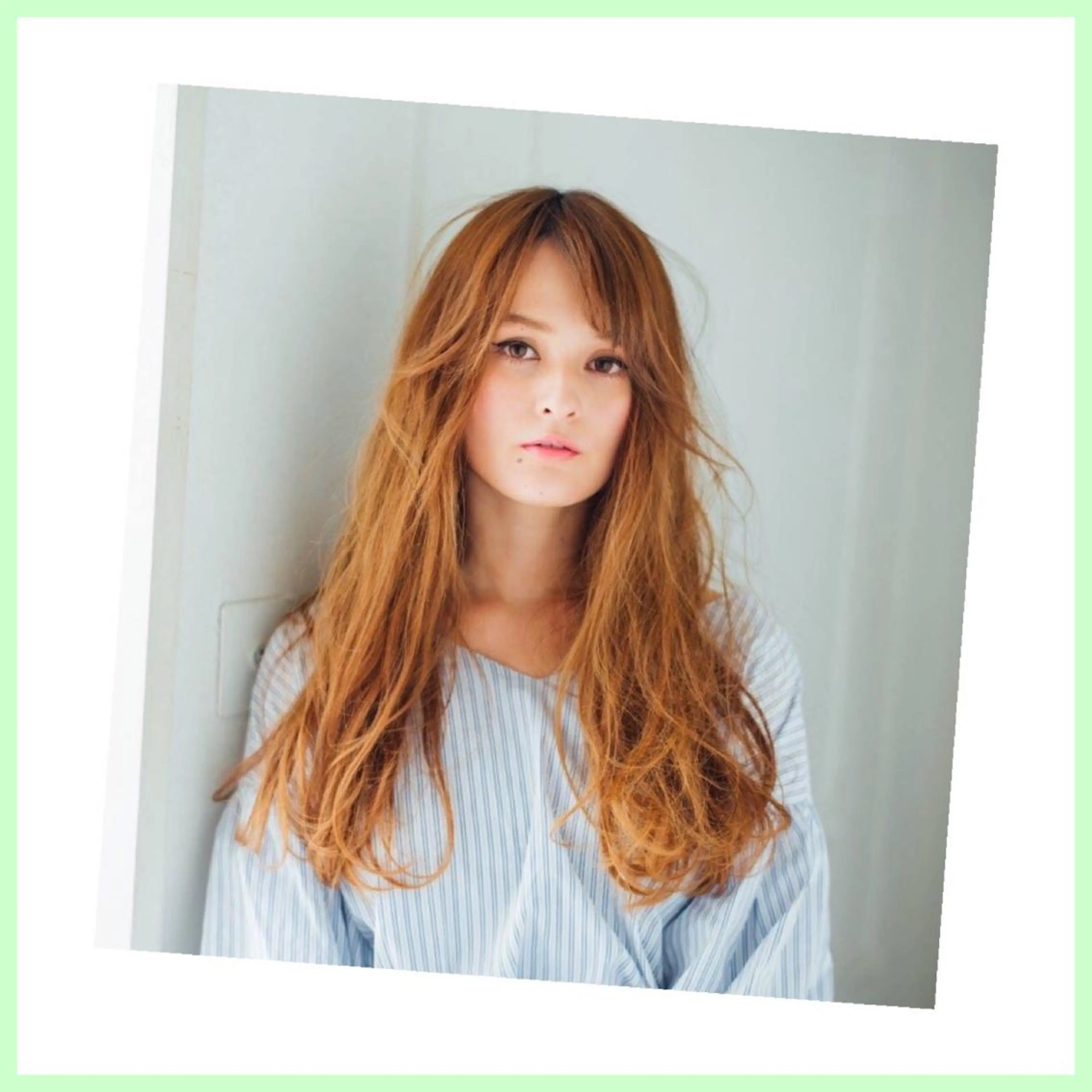 ロング カラー パーマ ロング ヘアカラー (スタイリスト)牧 好美のヘアスタイル