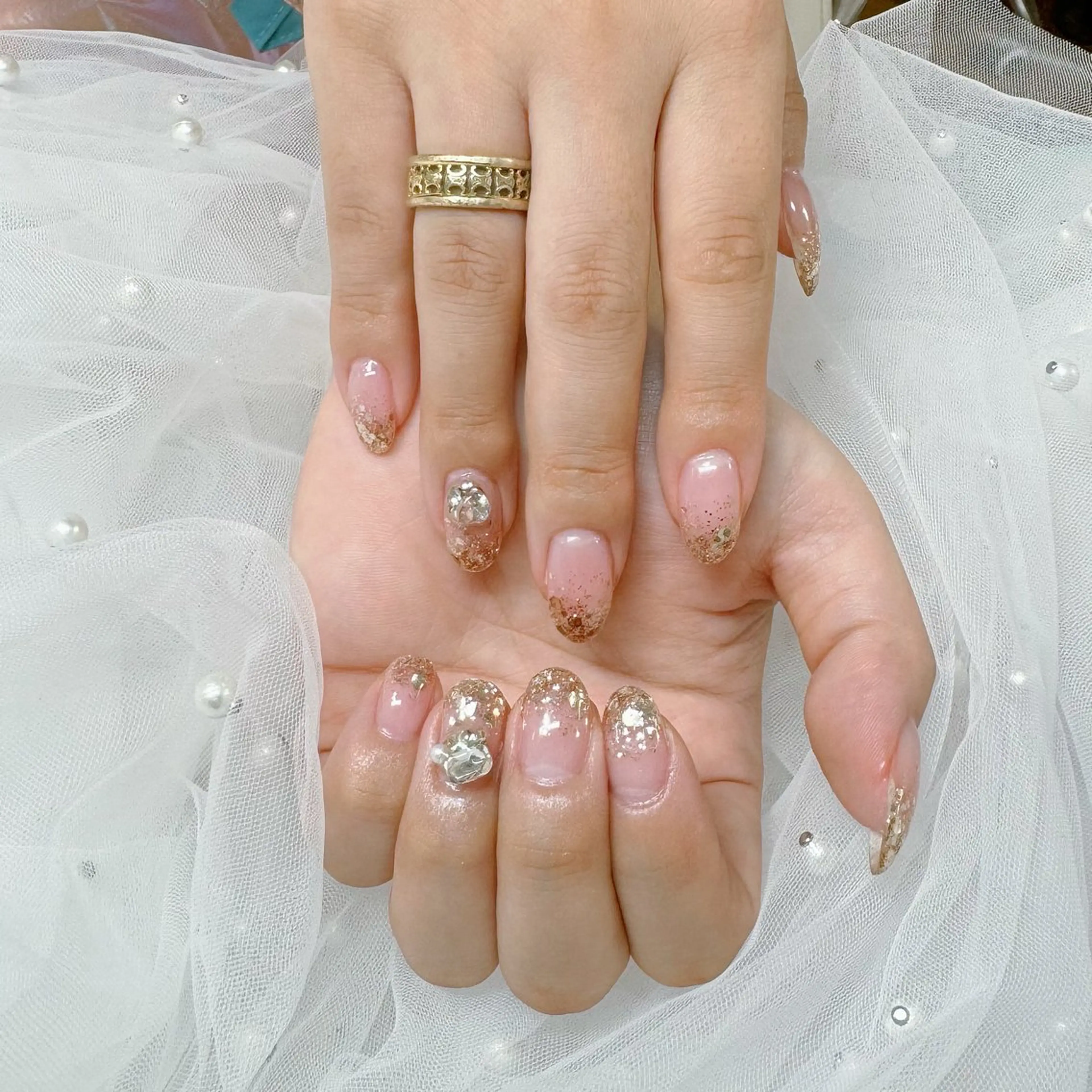 ネイル Hana NAIL所属・🩵 Rin🩵のネイルデザイン