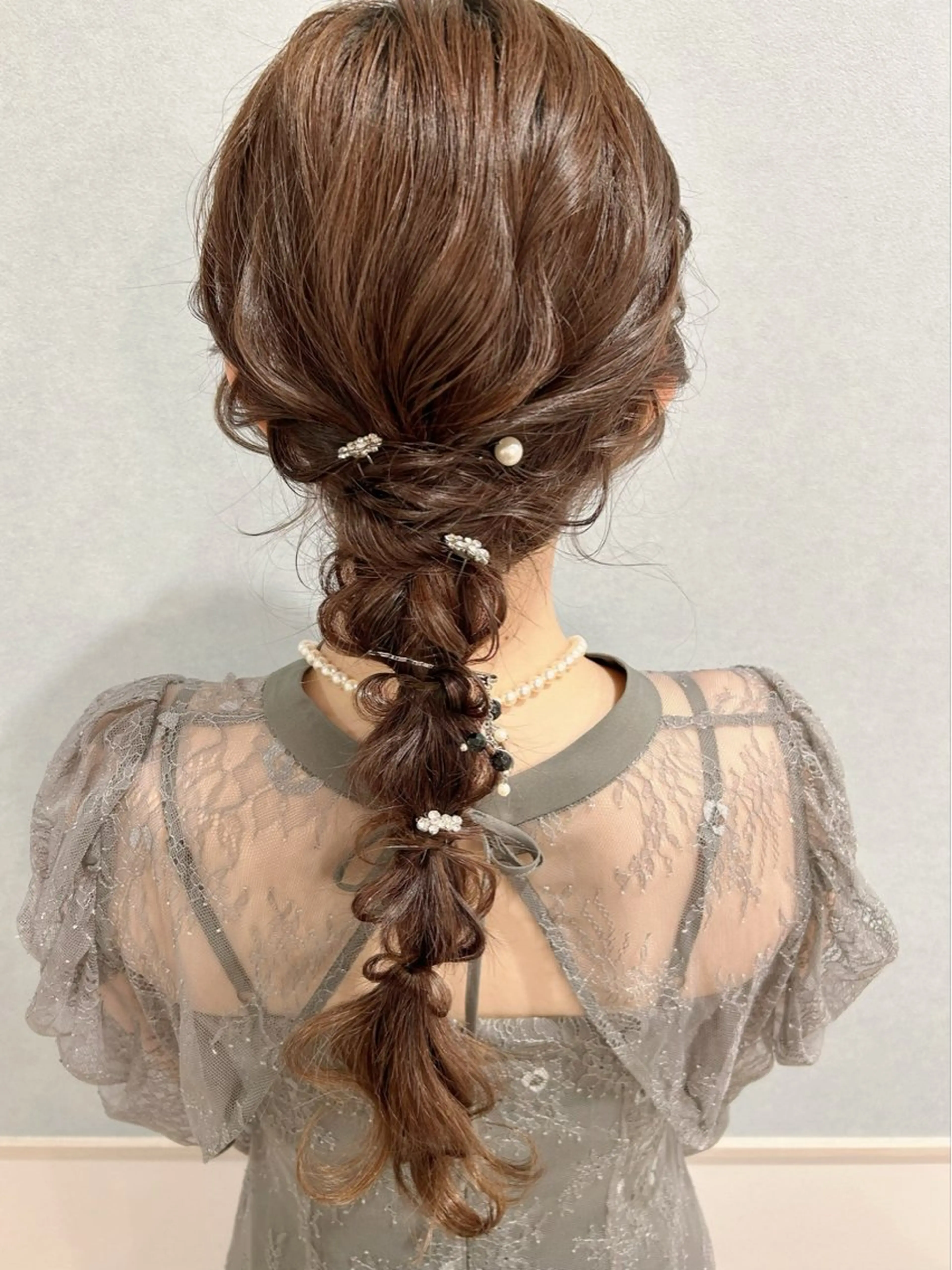 ロング ヘアアレンジ セットサロン      ラフテル所属・大阪/ヘアアレンジ /似合わせset💐のヘアスタイル