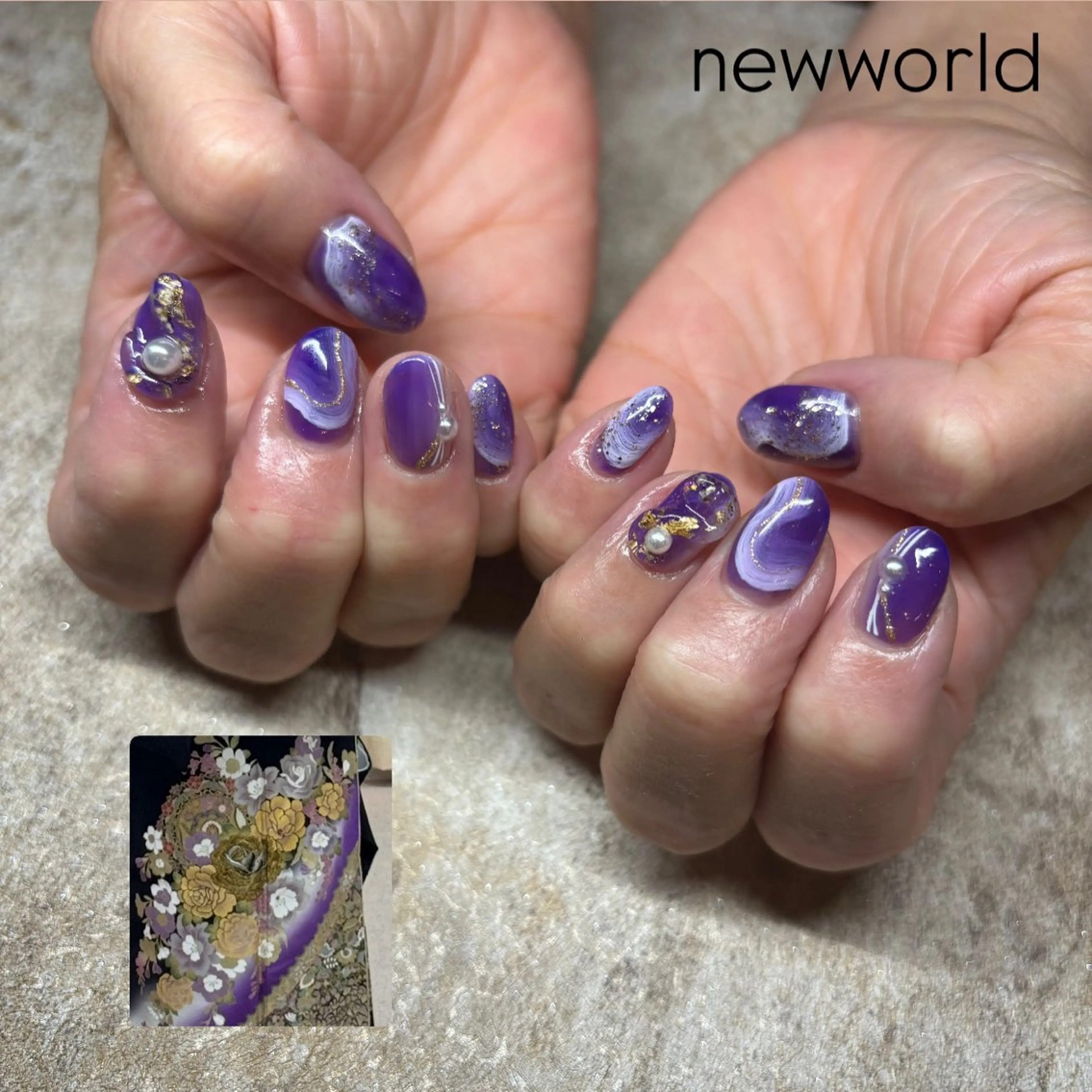 ネイル ハンドネイル NEW WORLD所属・Ayu 🪐NEWWORLDのネイルデザイン