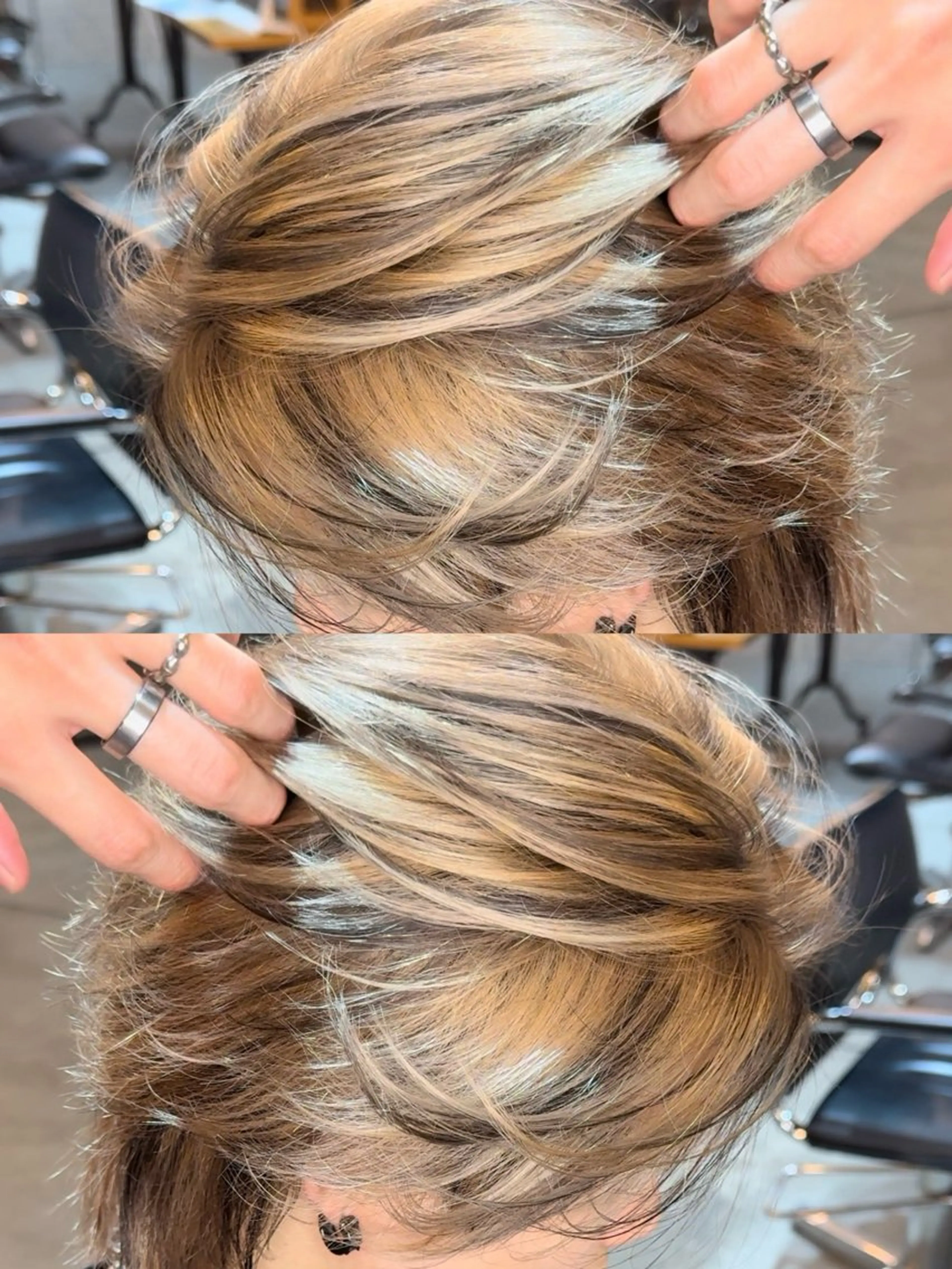 ショート カラー メンズ カット ヘアカラー センターパート職人 店長/TSUBASAのヘアスタイル