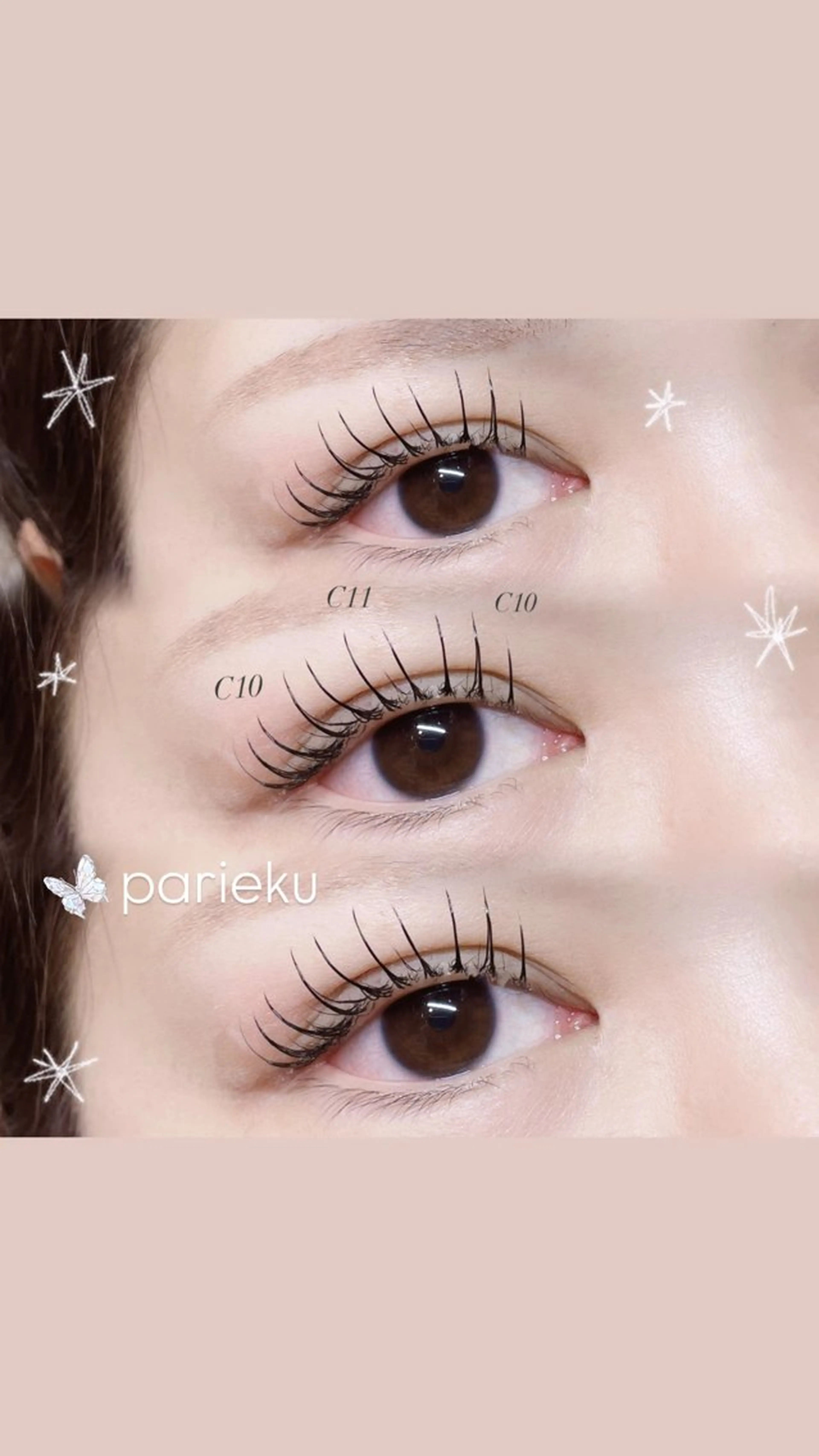 マツエク・マツパ マツエク Mell Yuuna ♡パリエク /束感のマツエク・マツパデザイン