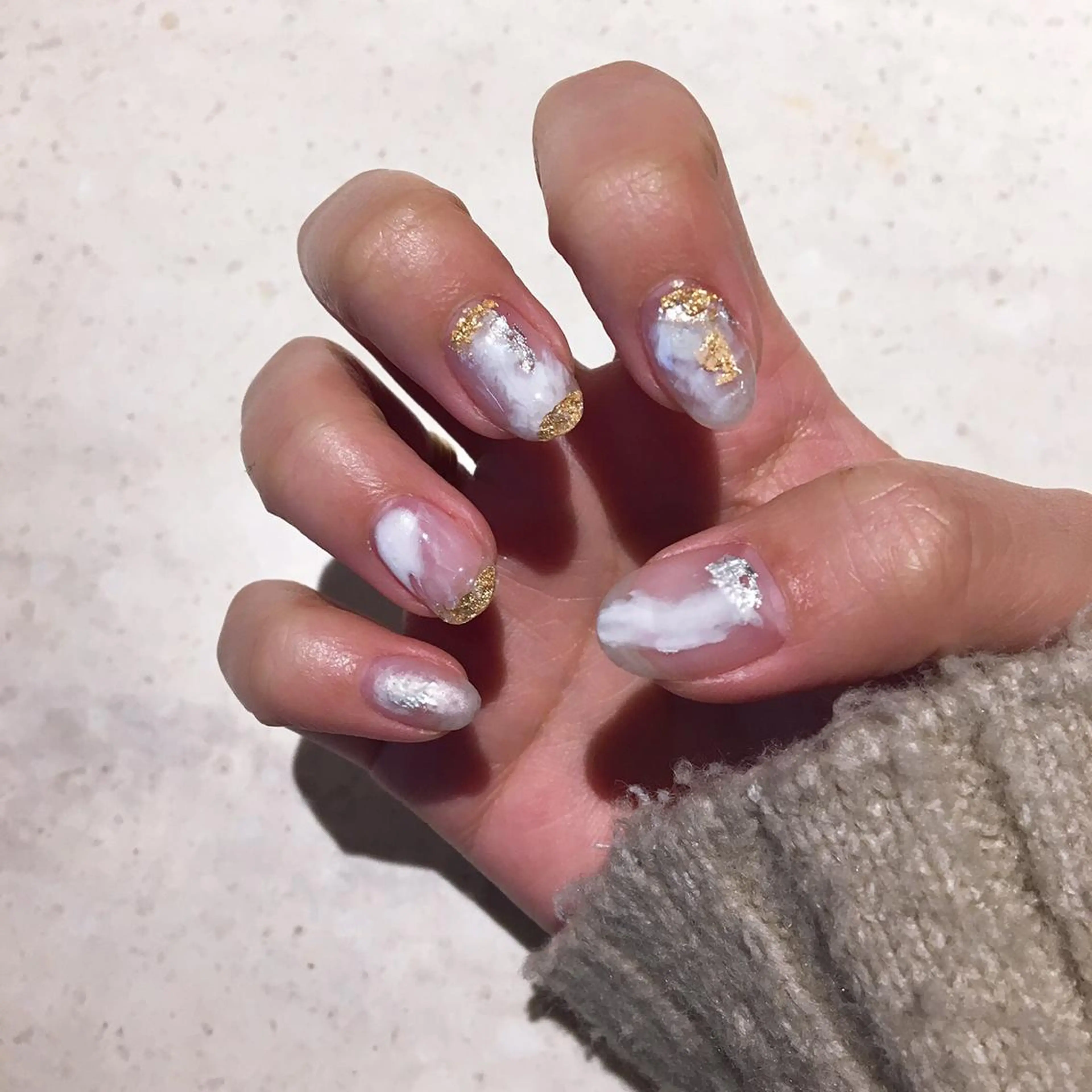 ネイル ニュアンスネイル ブライダルネイル エレン 南越谷のネイルデザイン