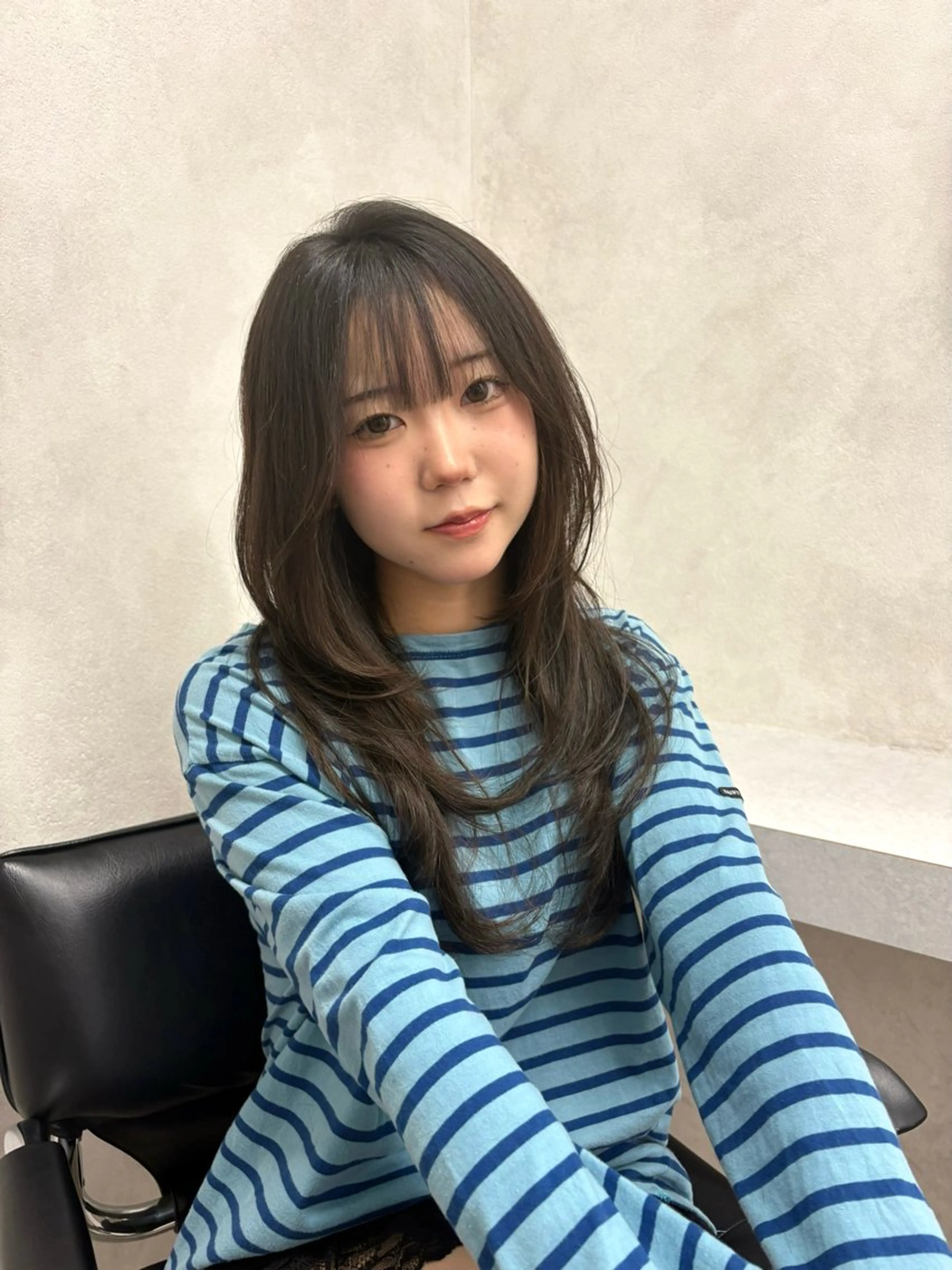 ロング ハイレイヤー レイヤーカット カット ヘアカラー モテカラー🫧💕 RIOのヘアスタイル