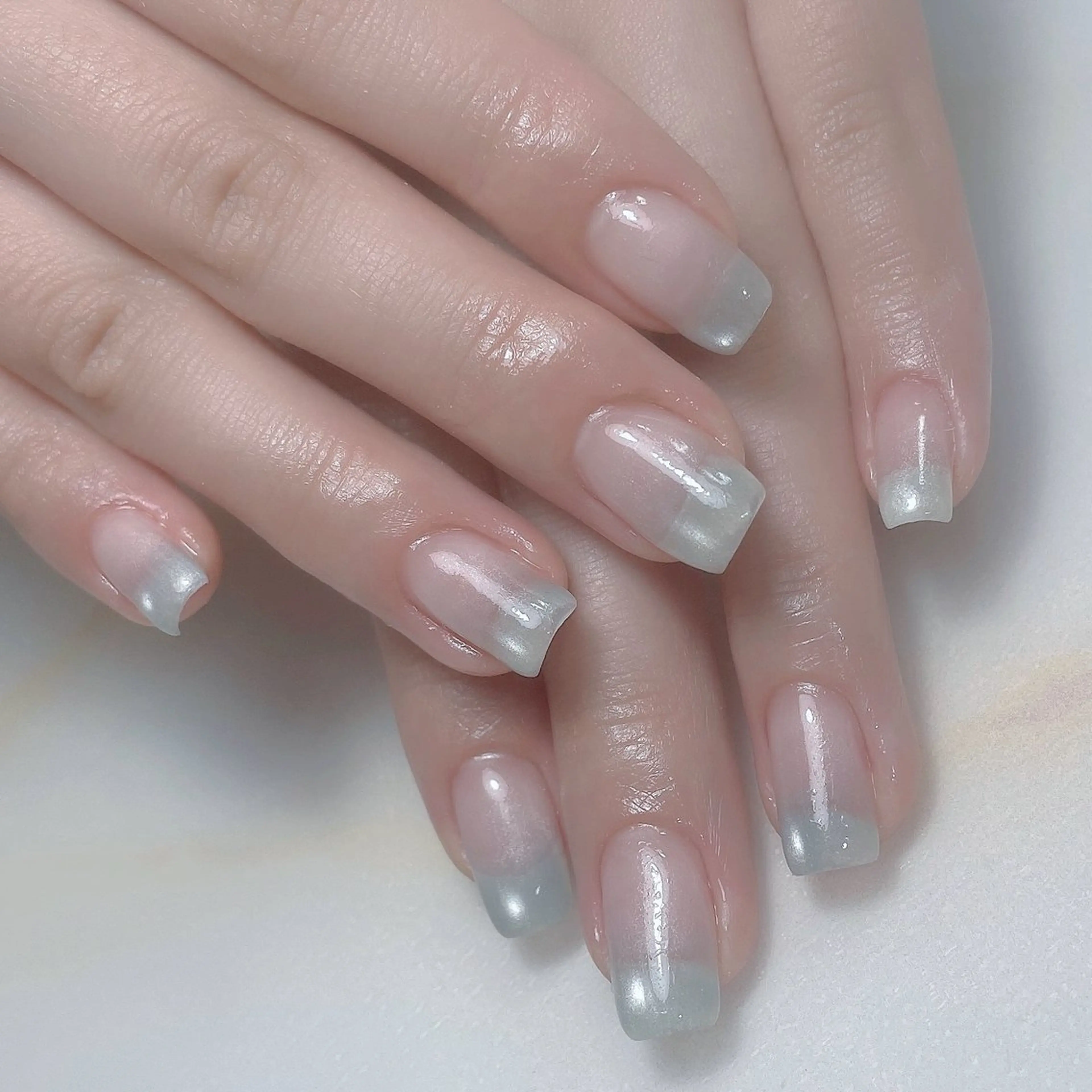 ネイル アートネイル フレンチネイル ジェルネイル グラデーション 韓国ネイル ハンドネイル 久保田 マリコのネイルデザイン