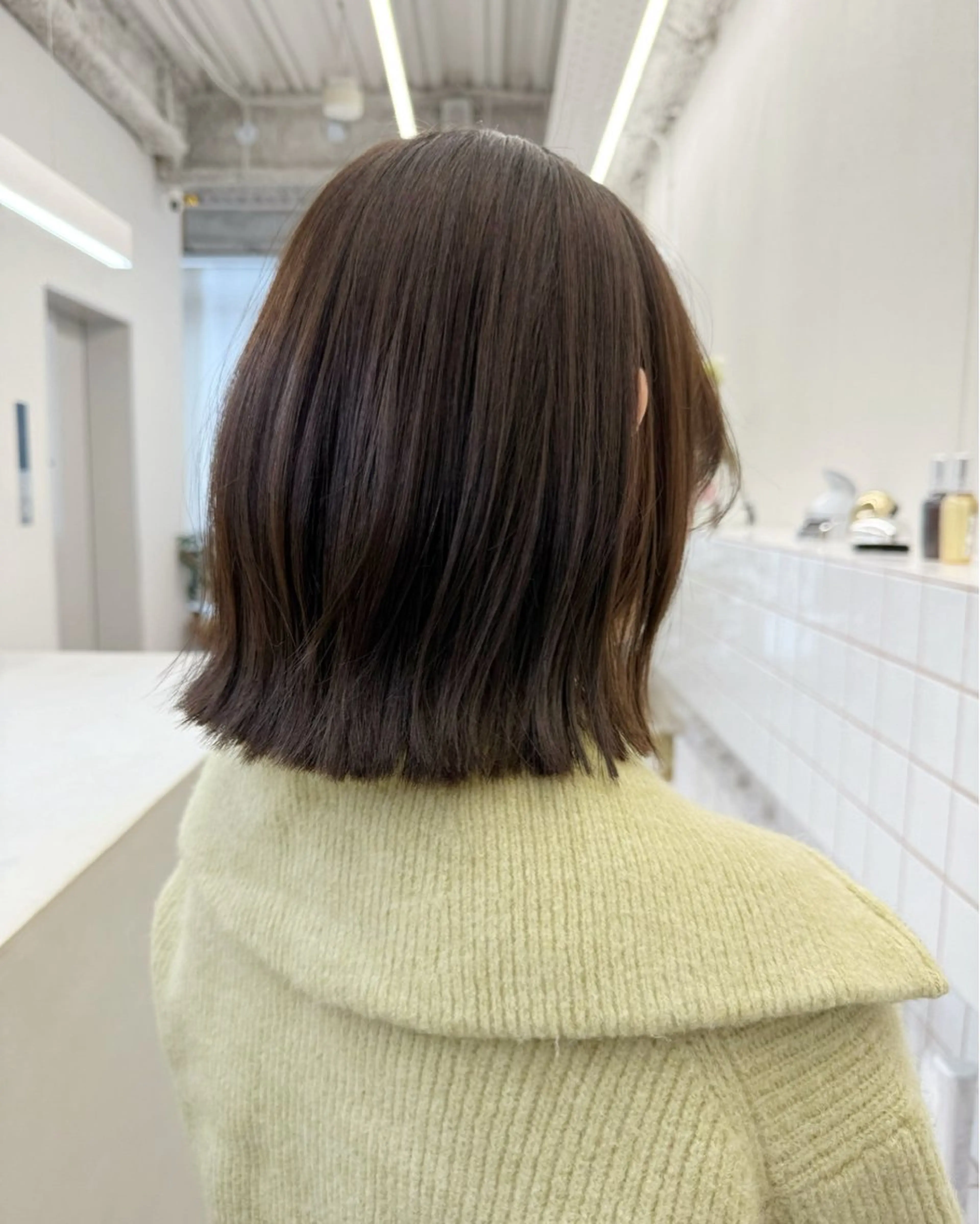 ミディアム カット ヘアカラー トリートメント 🌻花屋併設🌻濱 幸帆のヘアスタイル