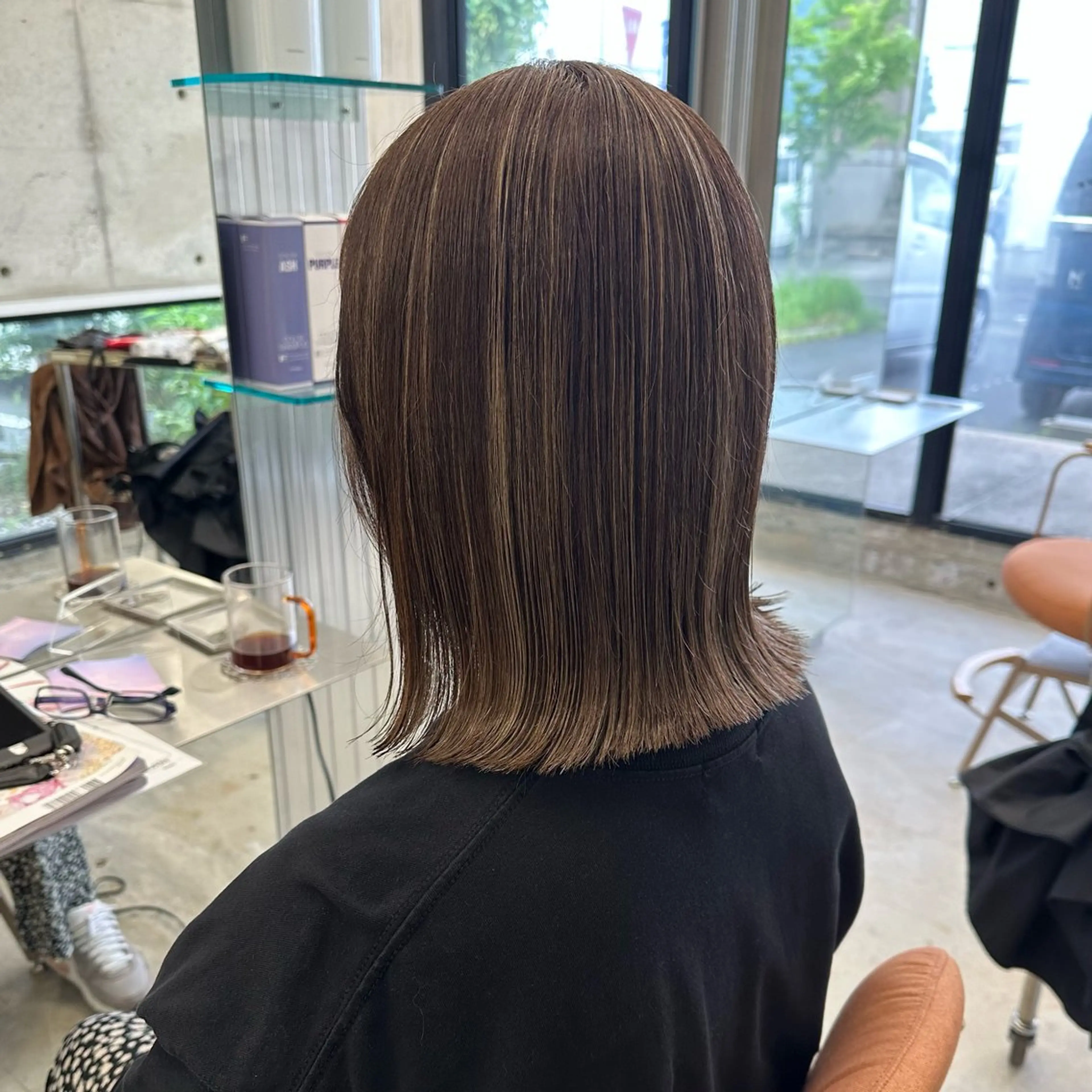 ミディアム カラー ハイライトカラー ハイライト ヘアカラー YUIMARL➰💖 NATSUKIのヘアスタイル