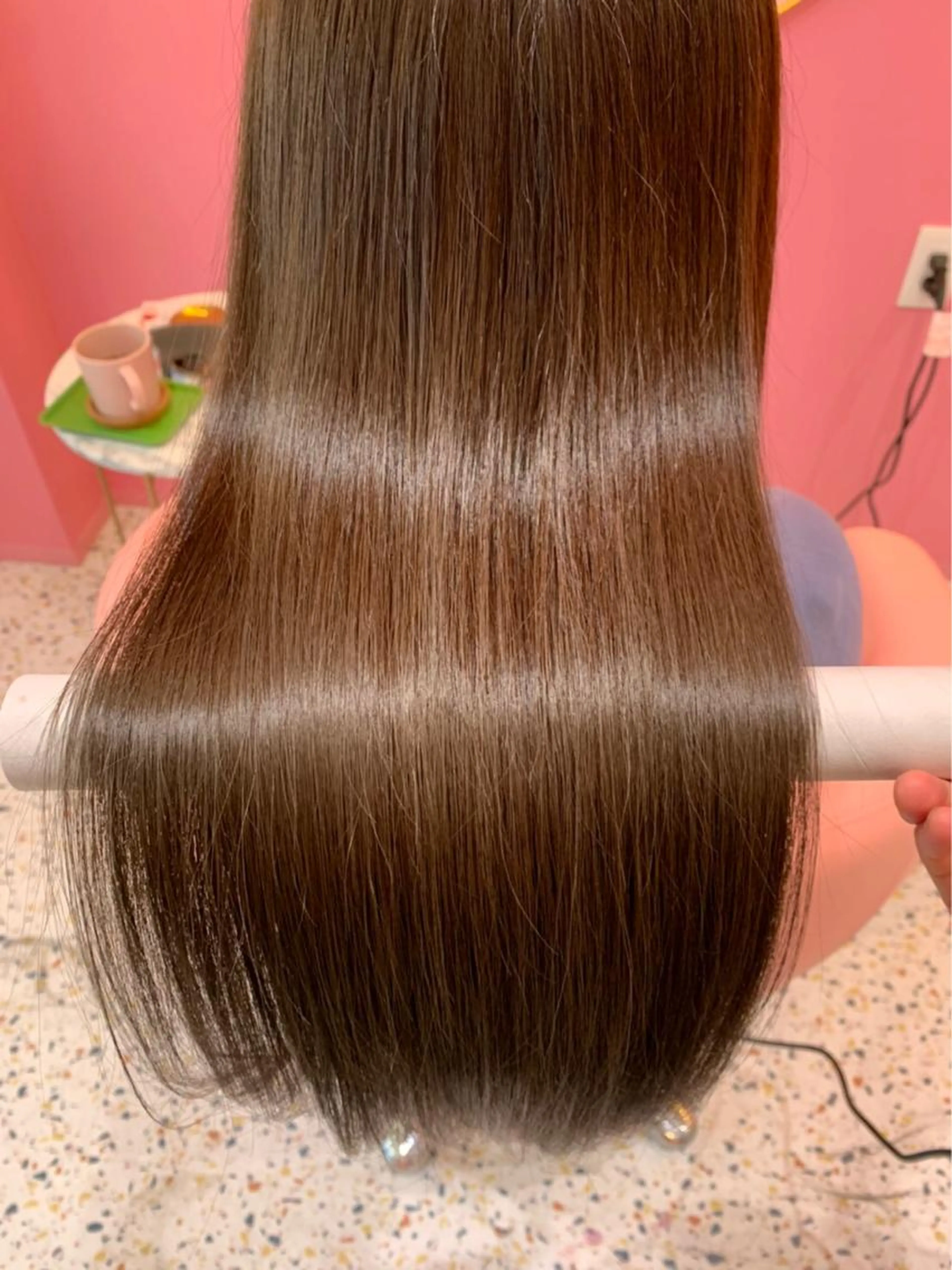 【髪質改善】高濃度ケラチン補修トリートメント+カット+カラー💙の写真