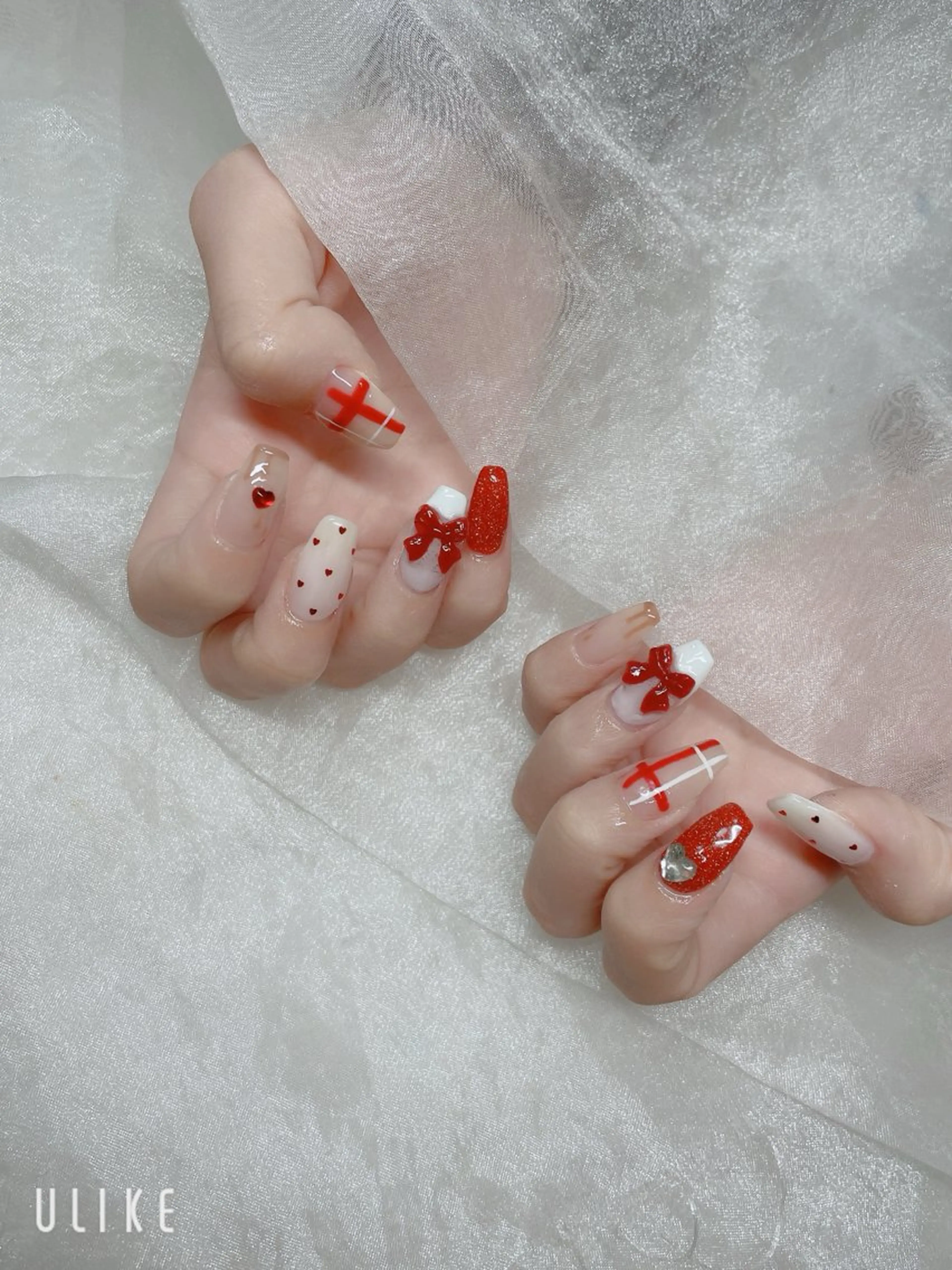 ネイル バレンタイン BABY LION :Linaのネイルデザイン