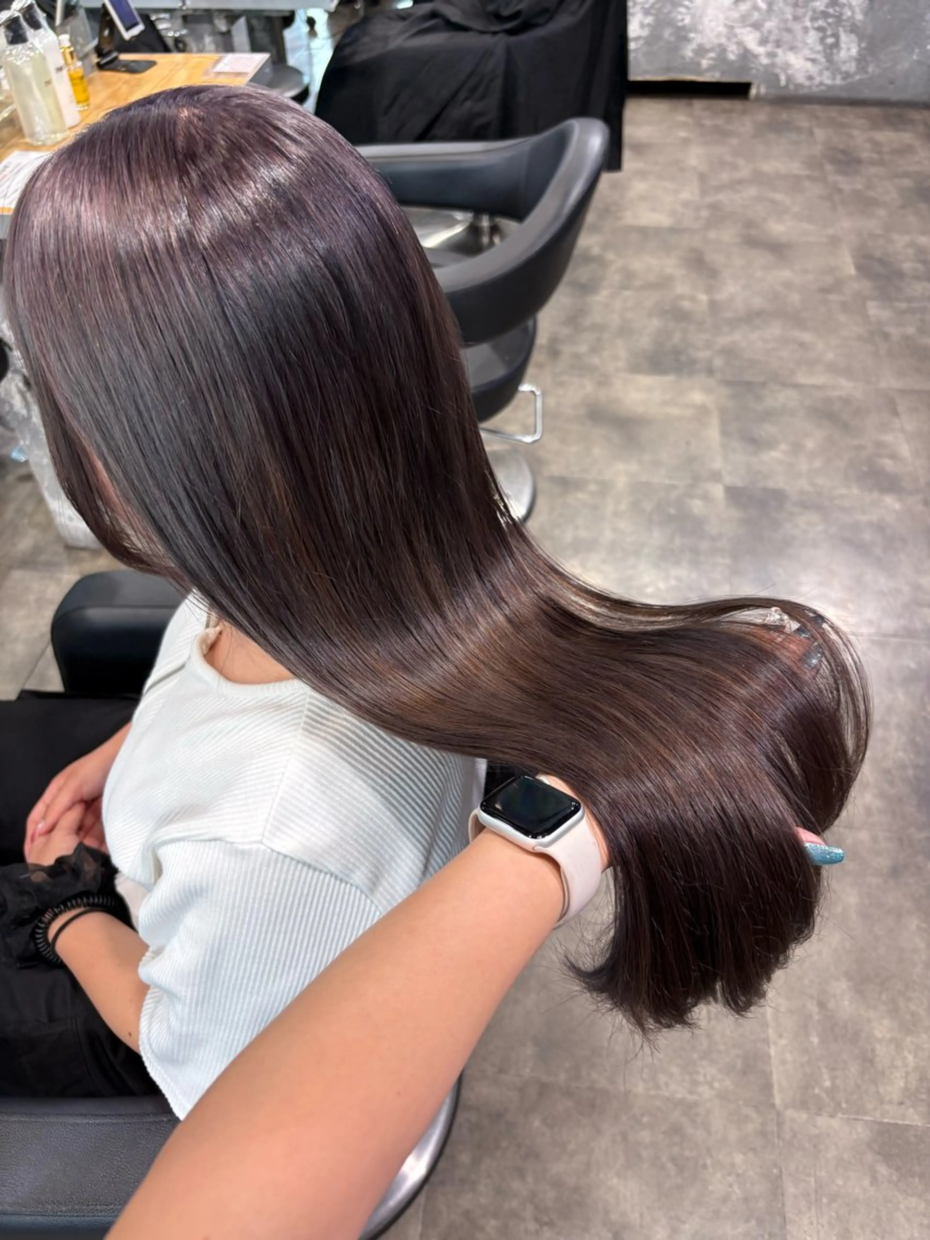 ロング カラー カット ヘアカラー ハイトーン 横浜💞ミオのヘアスタイル