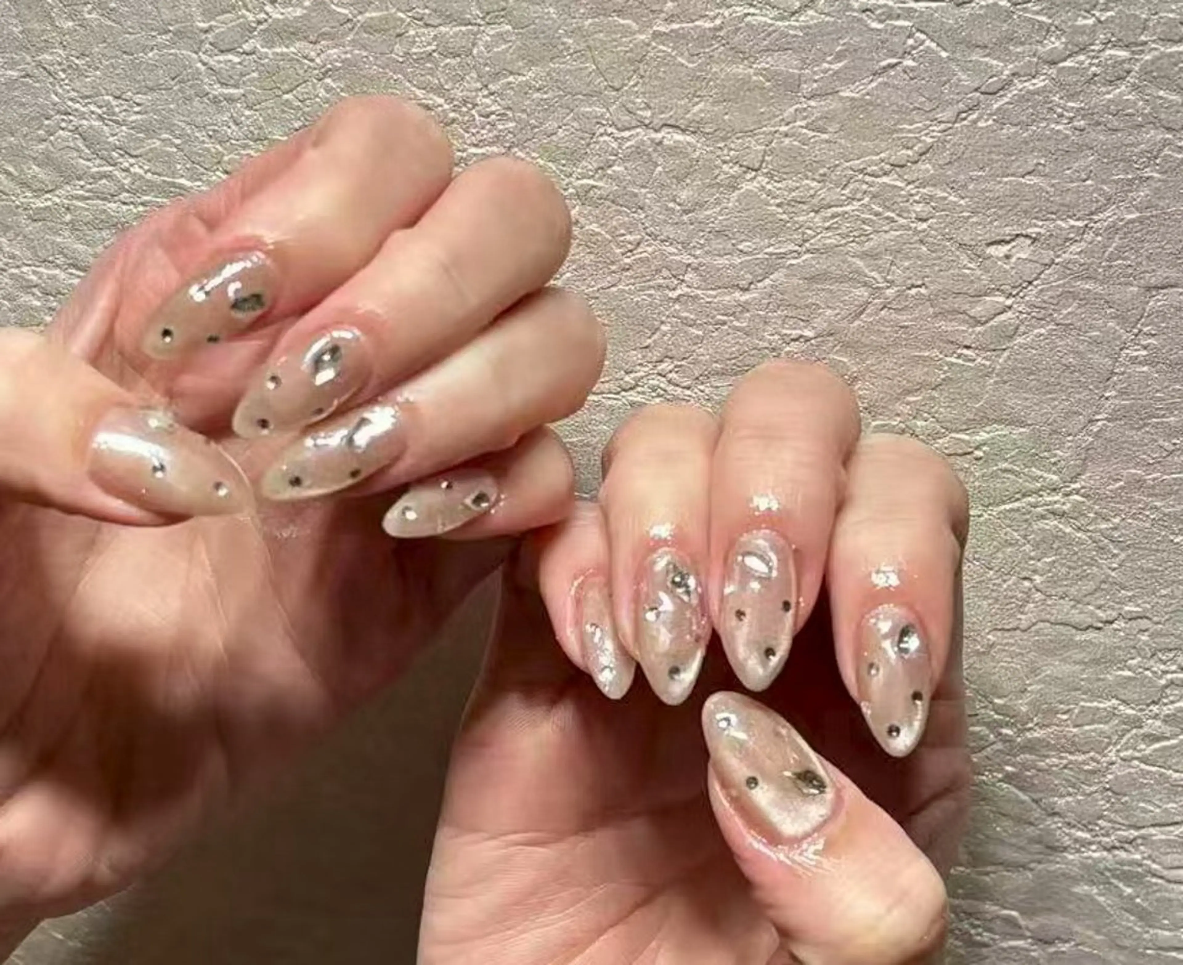 【研修モデル】【パーツデザイン】✴︎カラー変更🉑✴︎ソフトジェルオフあり✴︎➕パーツ10個までの写真