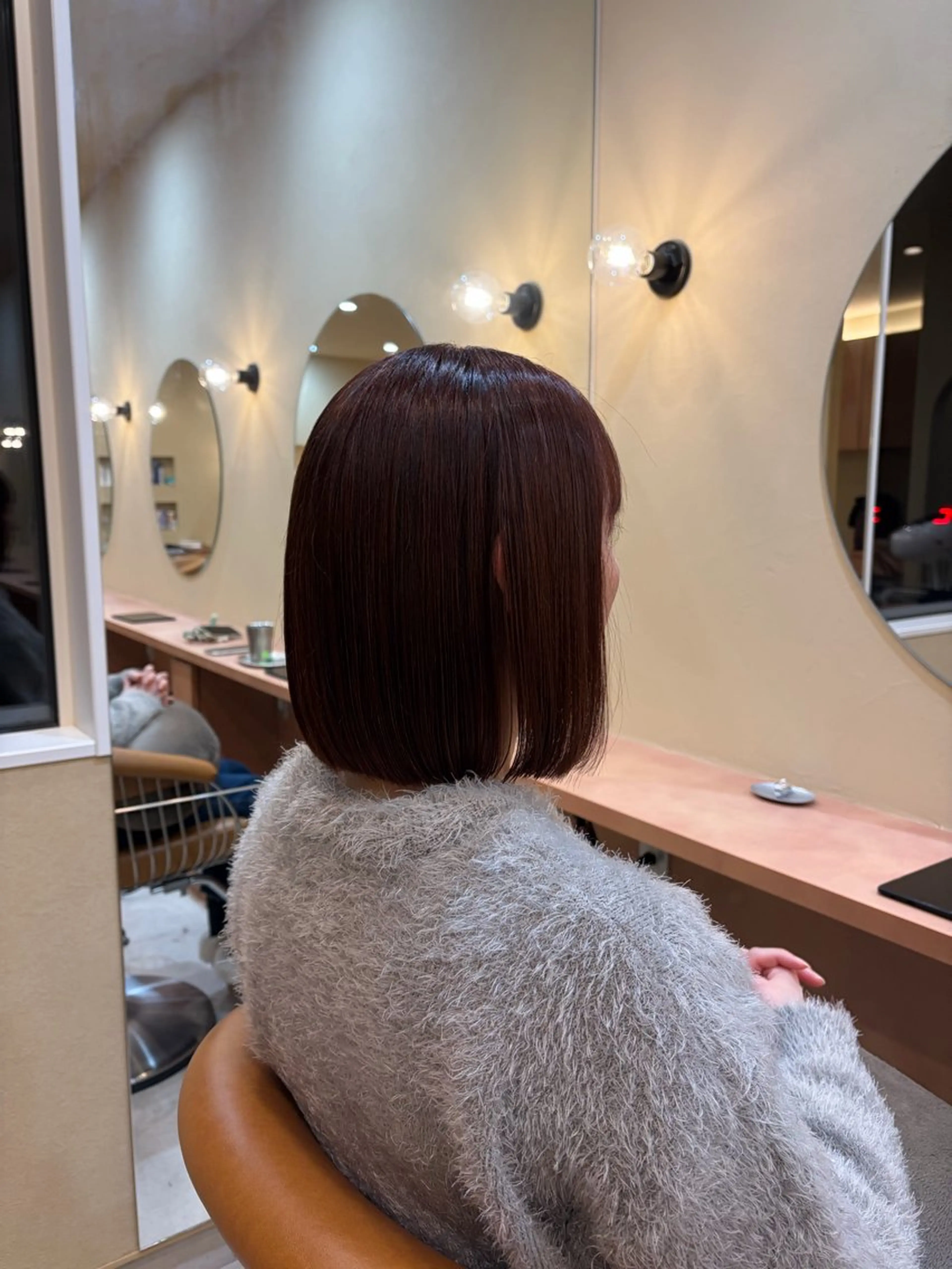 ミディアム カラー ボブ カット ヘアカラー 北村 隼規のヘアスタイル
