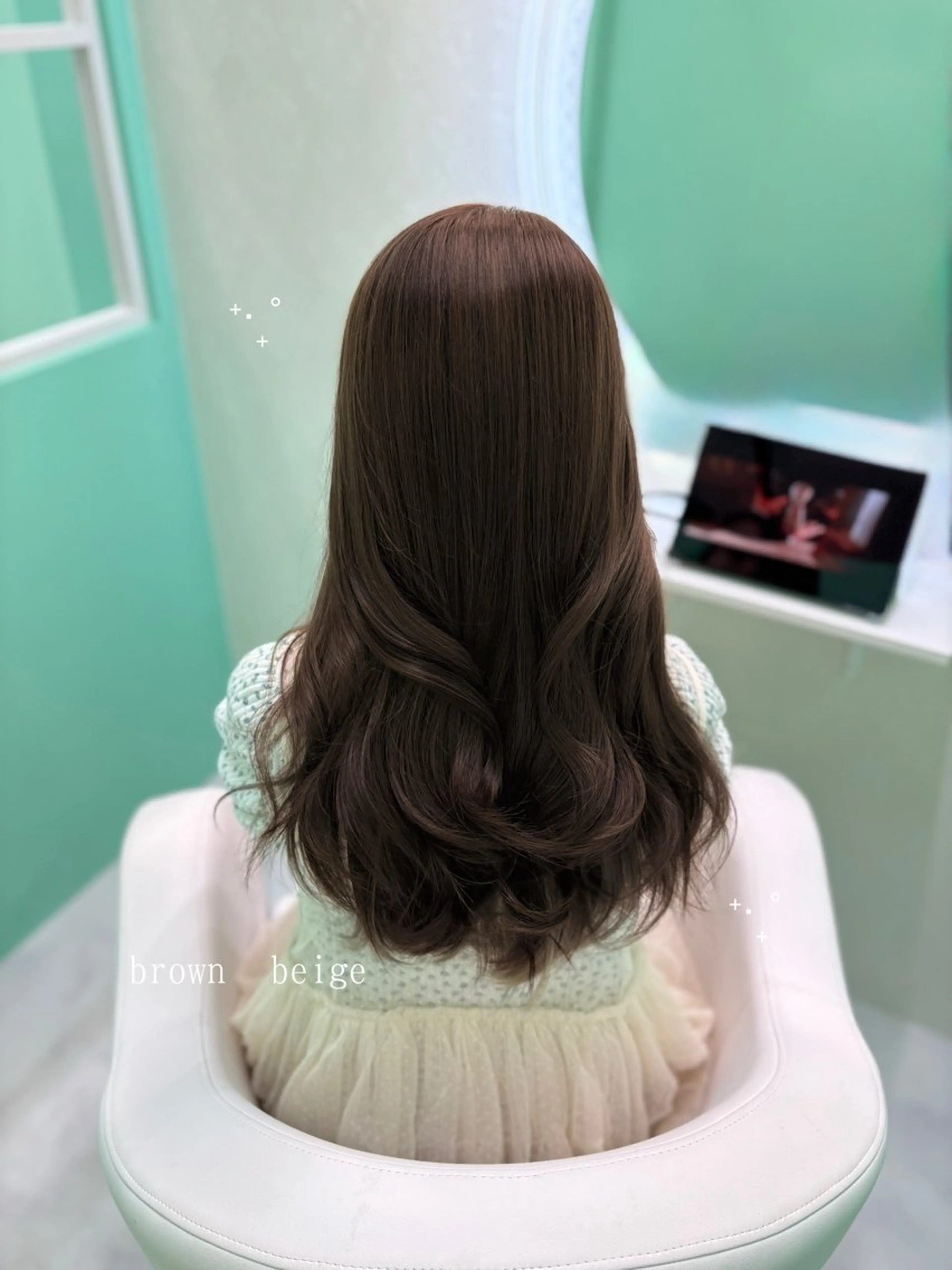 ロング カラー カット ヘアカラー トリートメント Ella所属・nana【艶髪】/ レイヤー/縮毛矯正のヘアスタイル