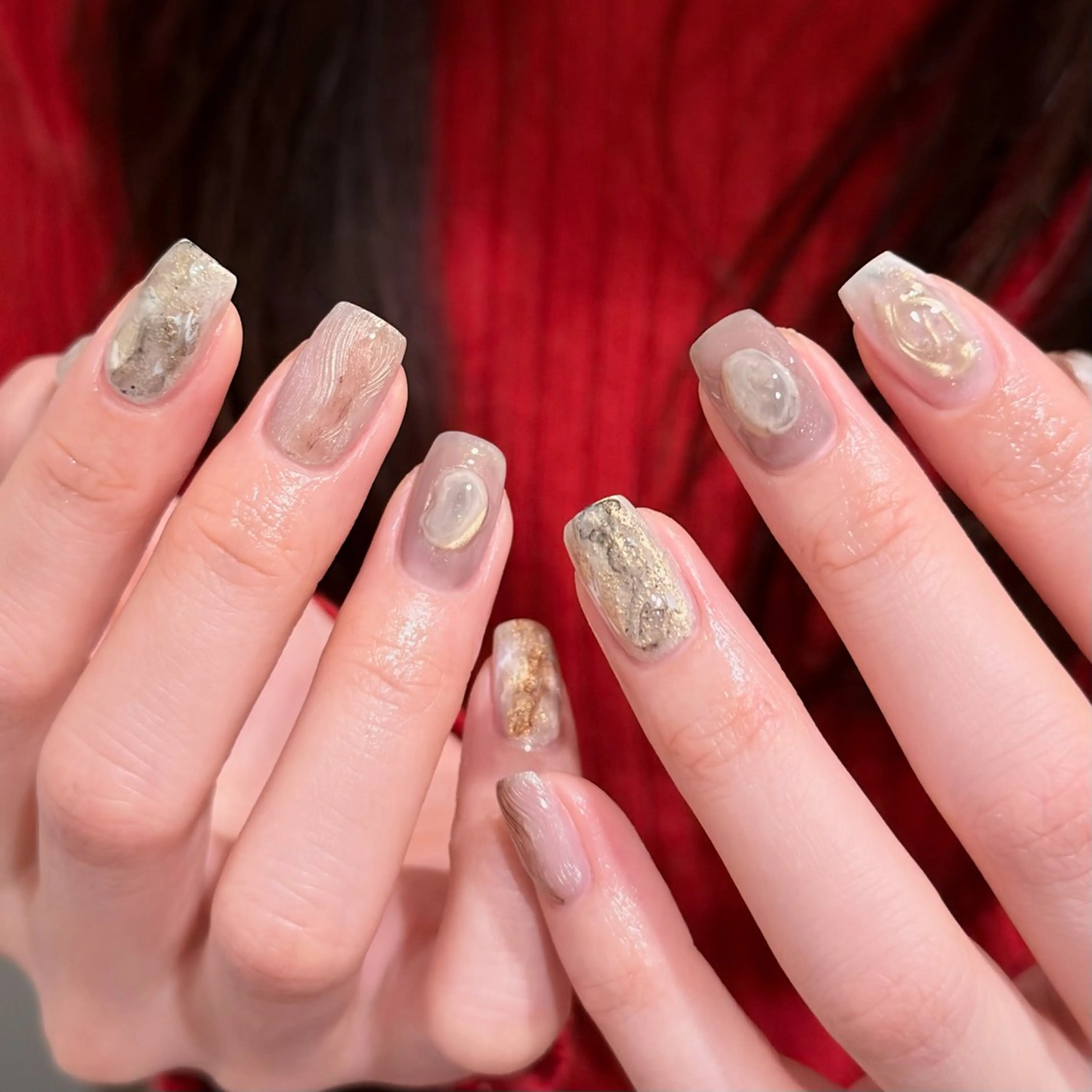 ネイル ハンドネイル 🎀 Hiyubi._.nail 🫧所属・🎀フェイ フェイ🫧💗のネイルデザイン