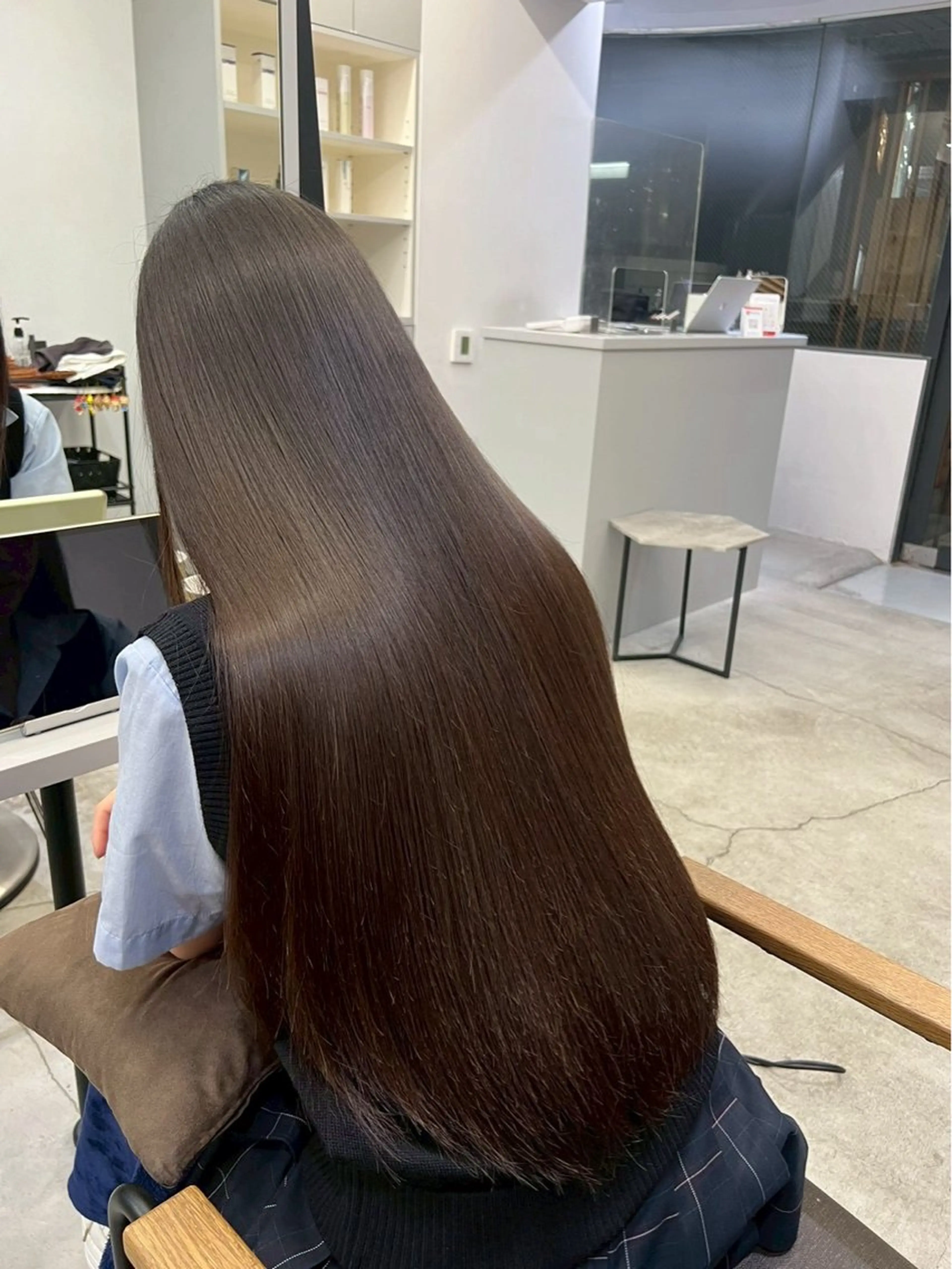 ロング パーマ 縮毛矯正 ハイトーンカラー が絶対可愛い✨泰聖✨のヘアスタイル