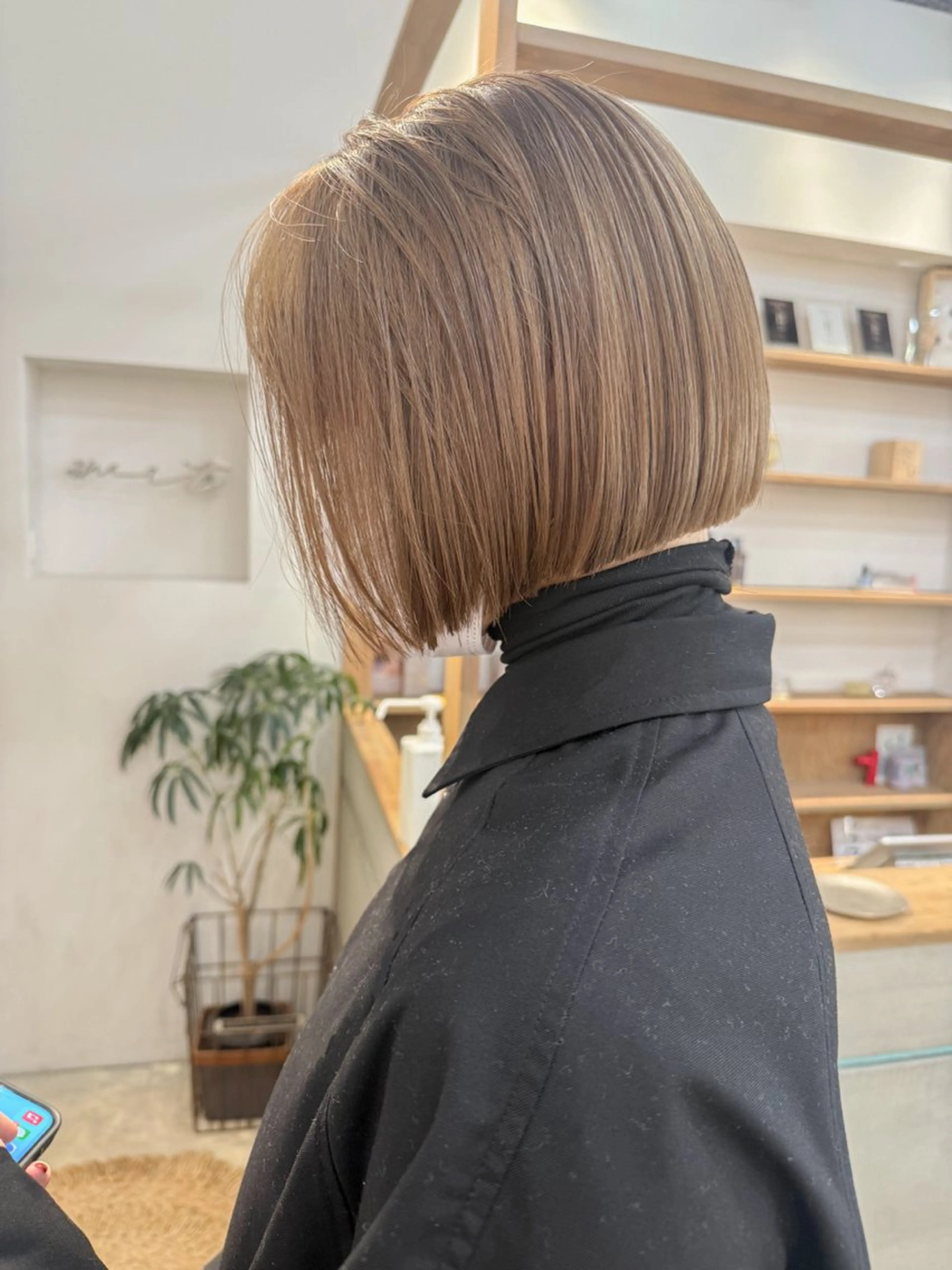 ショート ボブ カット ヘアカラー トリートメント aco/名古屋.栄 ボブ/透明感カラーのヘアスタイル