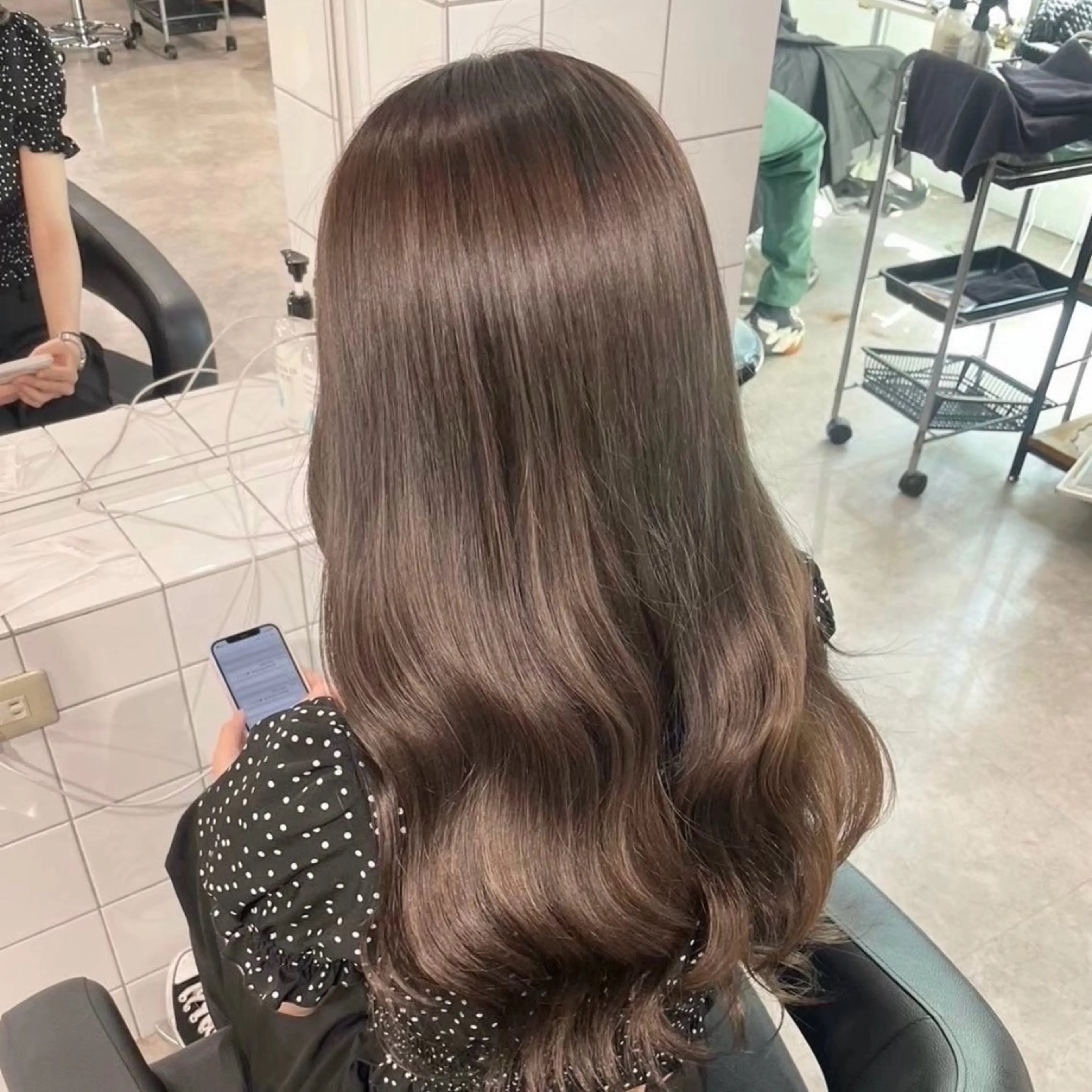 セミロング 🎀🧁ダメージレス 艶髪カラー🧁🎀のヘアスタイル