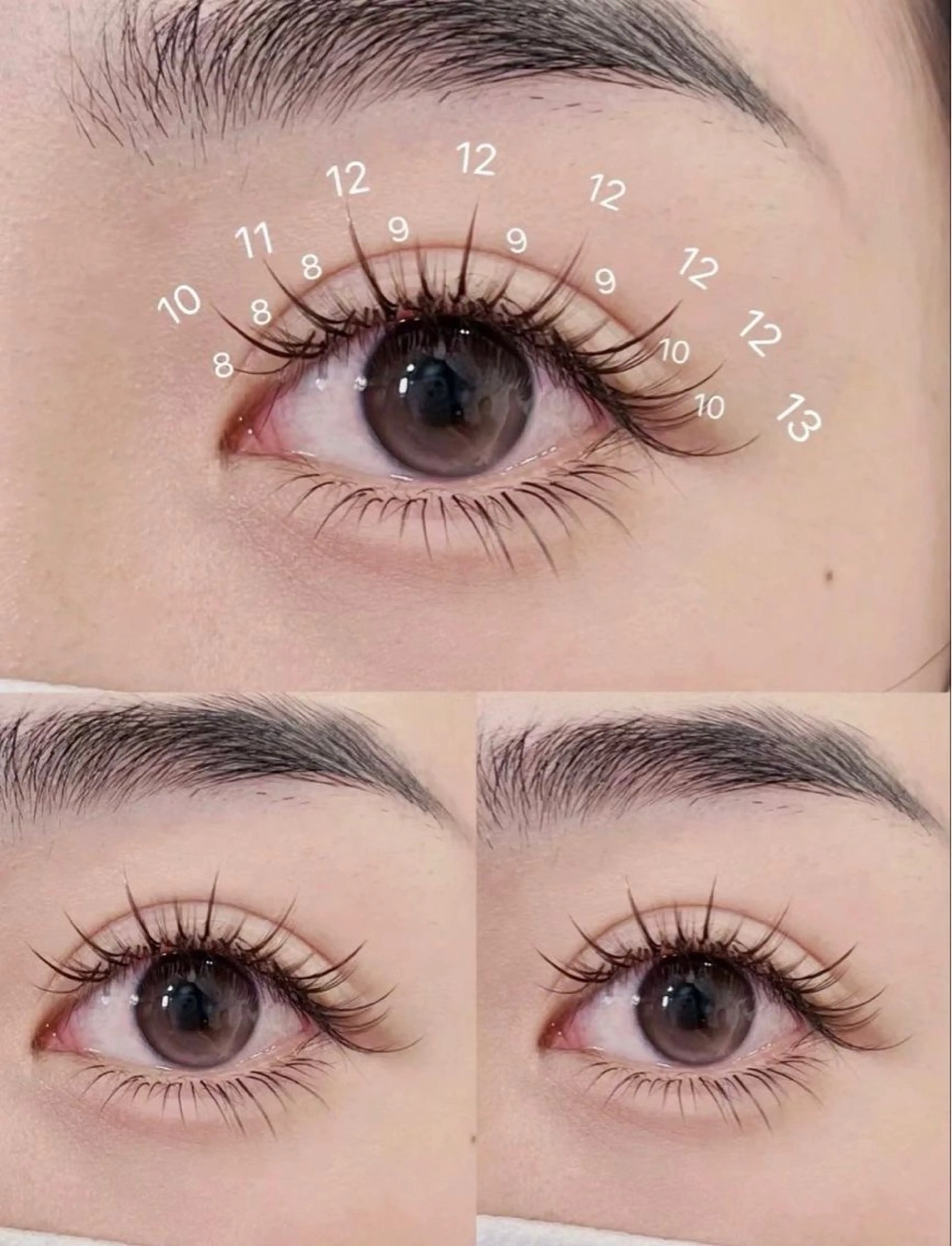 ワンホンマツエク120本＋束感コーティングの写真