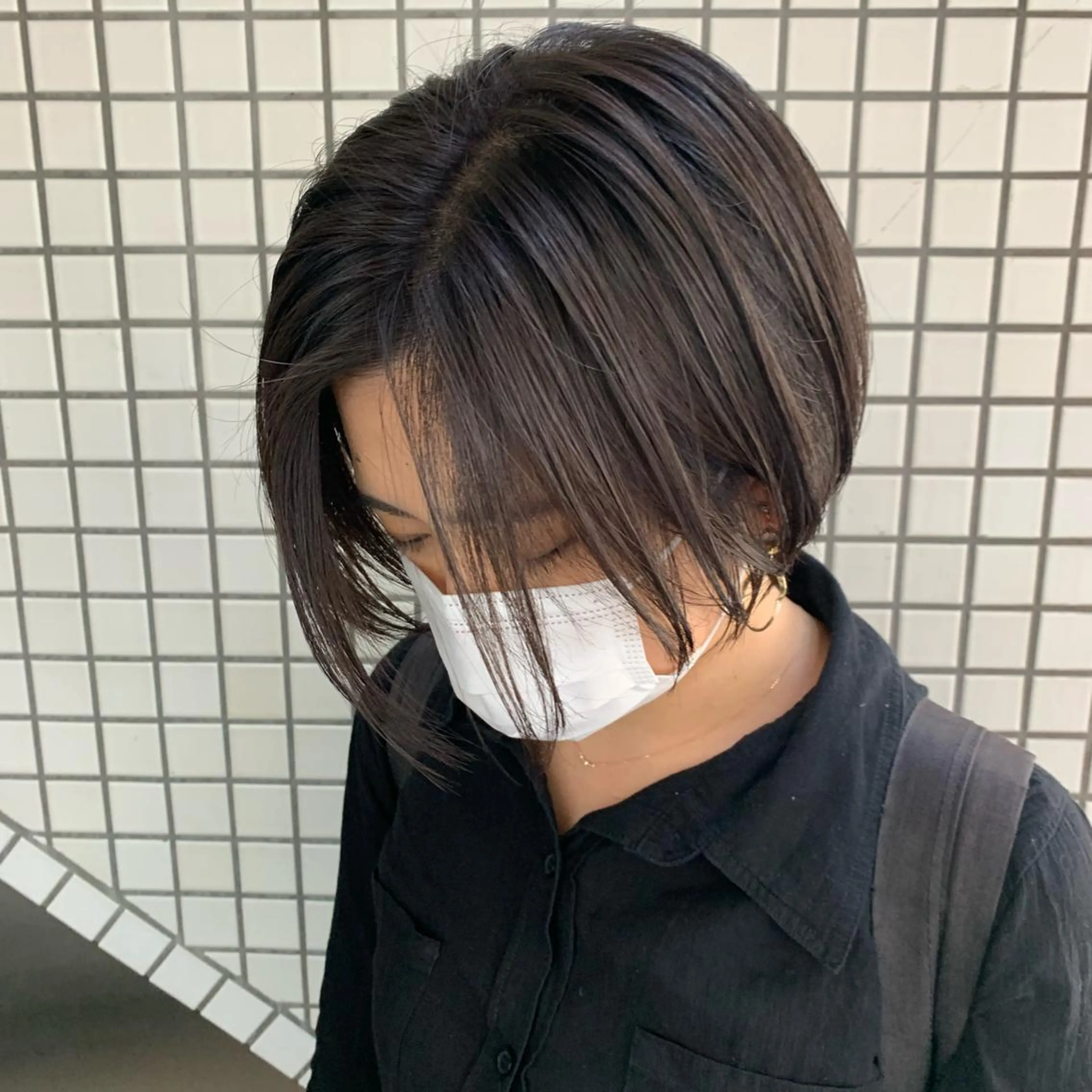 ミディアム カラー ヘアアレンジ 🫧透明感カラー/ ボブ/小笠原汐海🪽のヘアスタイル