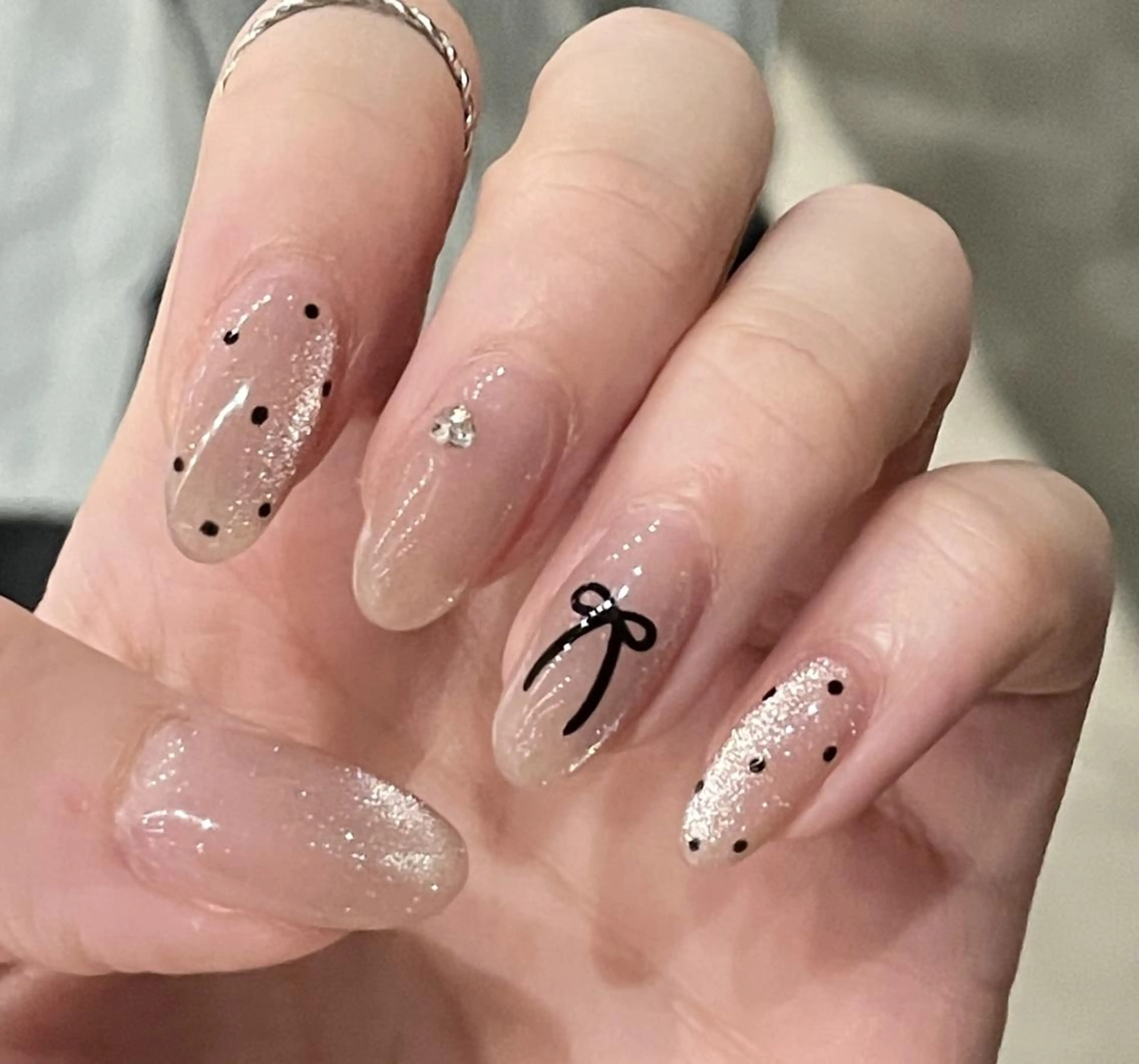 ネイル 長いだし/スカルプ/ パラシェルN.oneのネイルデザイン