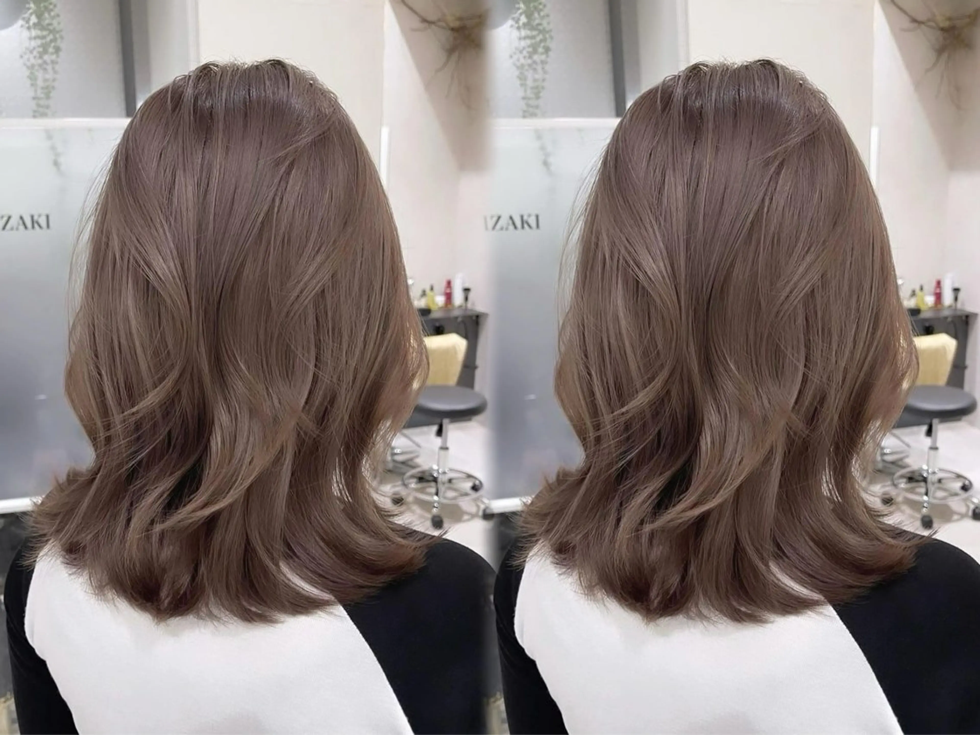 ミディアム カラー ベージュカラー ブリーチ 透明感カラー ブリーチなしカラー 髪質改善 ヘアカラー トリートメント 【ブリーチなし】 吉村　清志のヘアスタイル