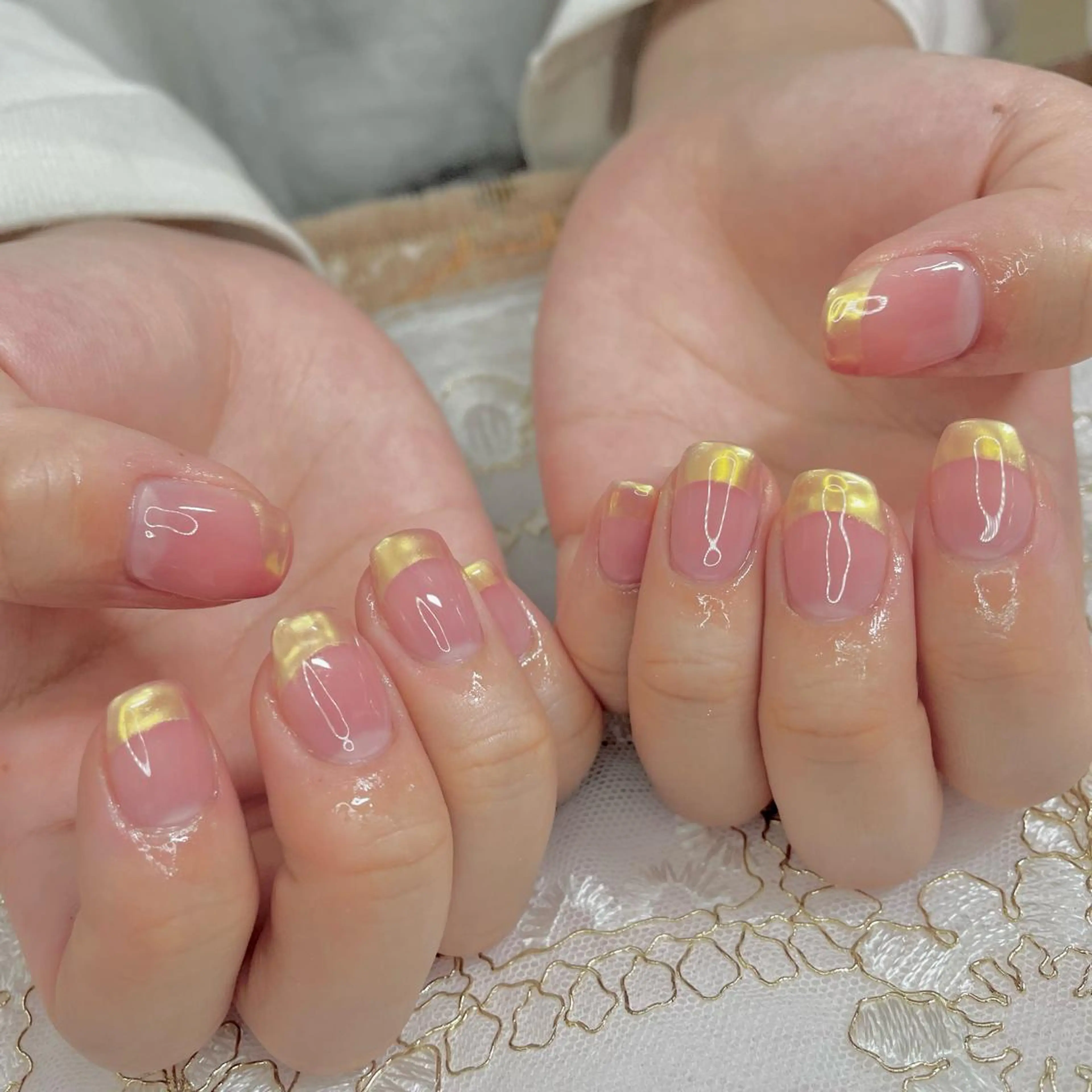 ネイル アートネイル オーロラネイル ジェルネイル 氷ネイル・うるうるネイル 韓国ネイル J terrace Nailのネイルデザイン