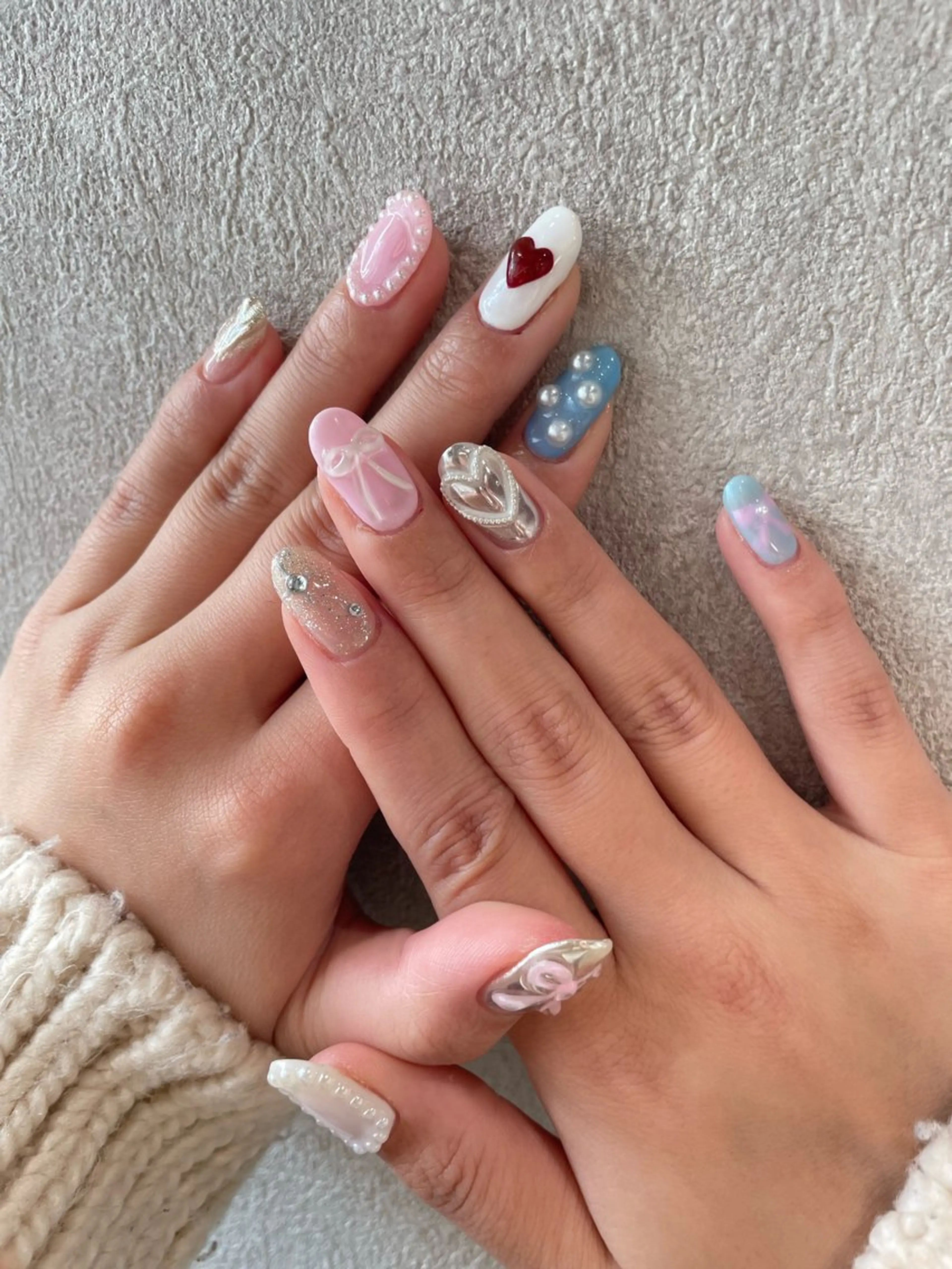 ネイル 韓国ネイル ピンク ハンドネイル ナチュラル透明感🌱 小山美樹子のヘアスタイル