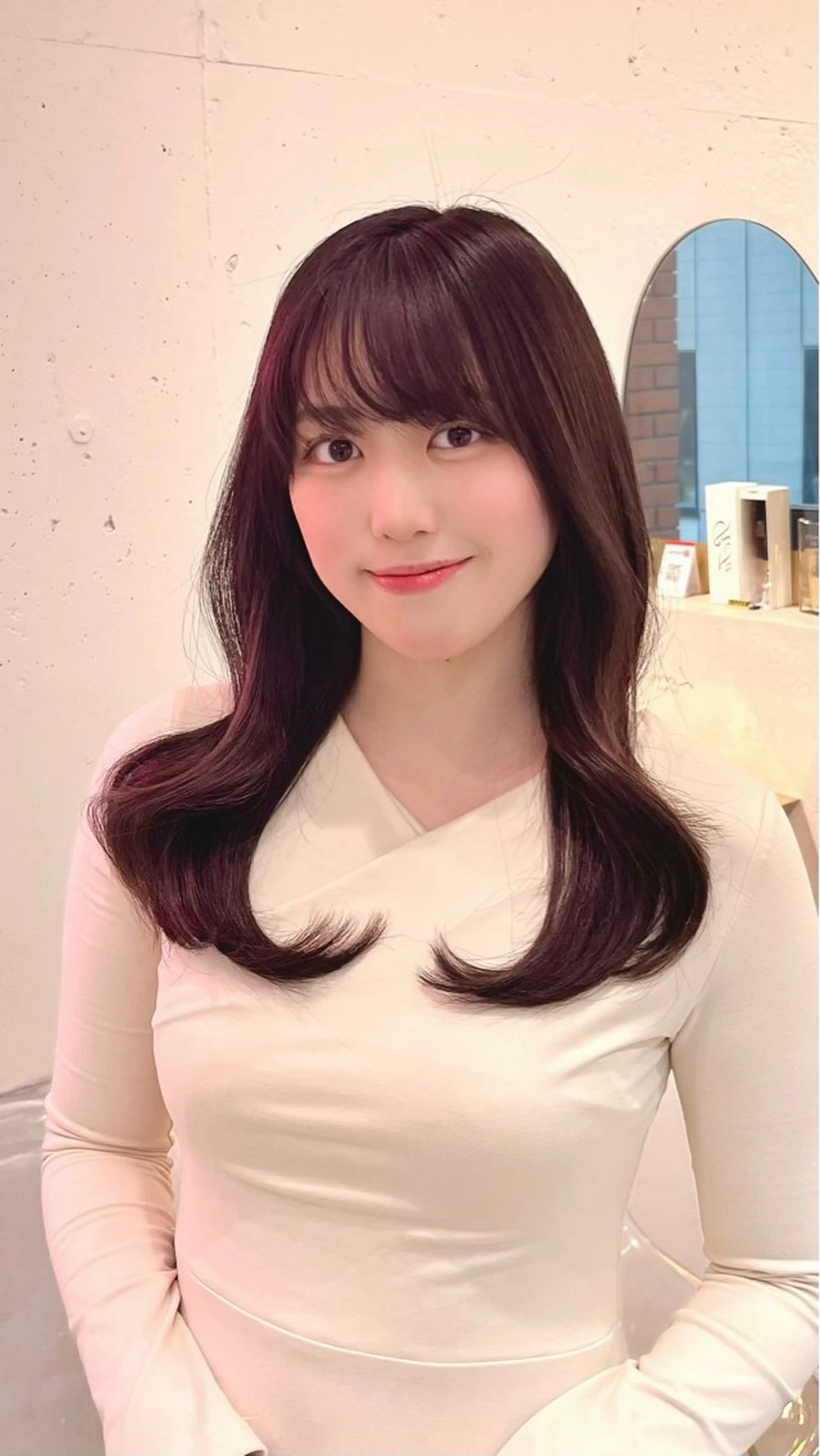 ロング 新宿/小顔レイヤー/ 顔まわり/西慶太朗のヘアスタイル