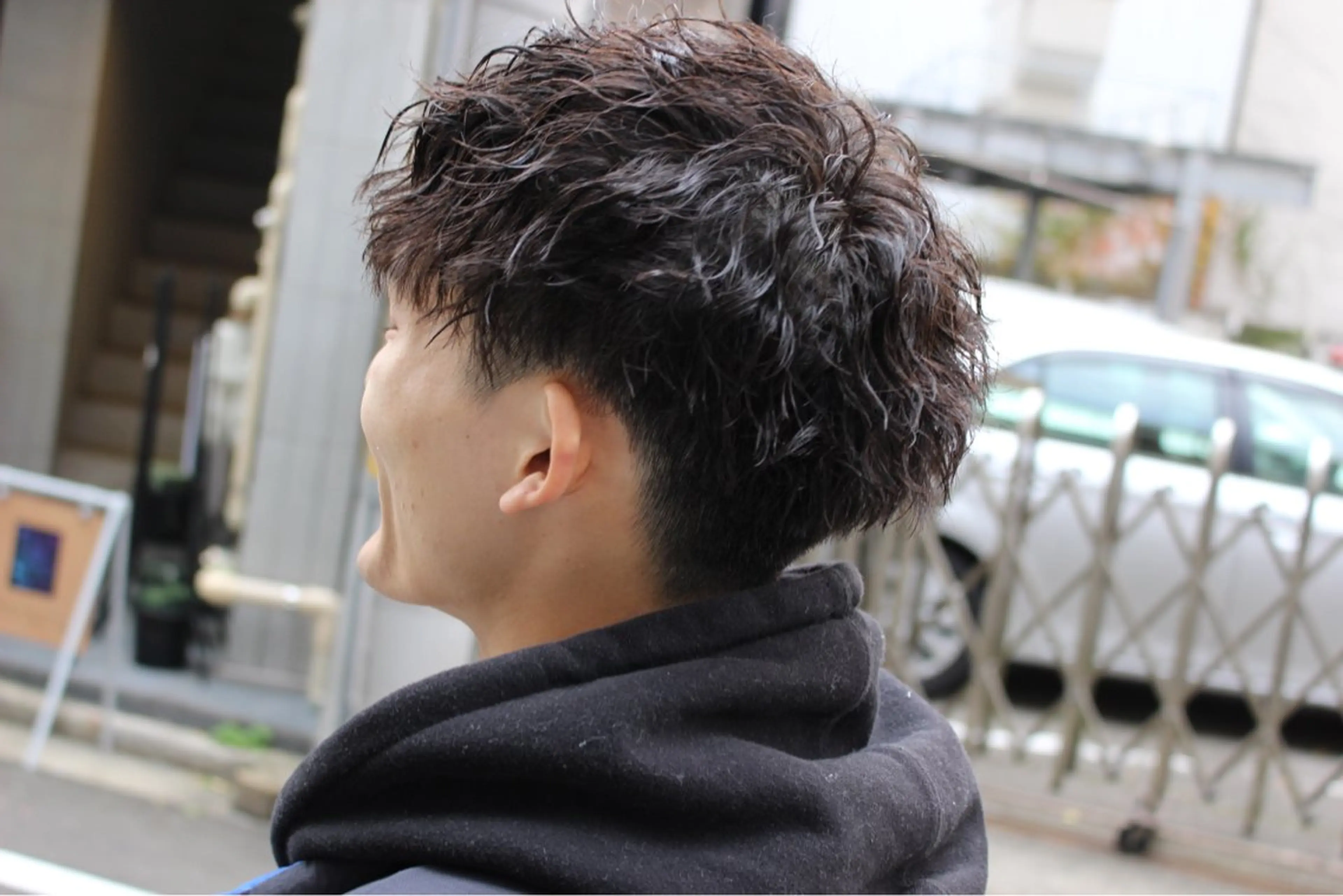 ショート パーマ メンズ メンズパーマ ツイストスパイラルパーマ スパイラルパーマ メンズ/ケアパーマ /hayashiのヘアスタイル