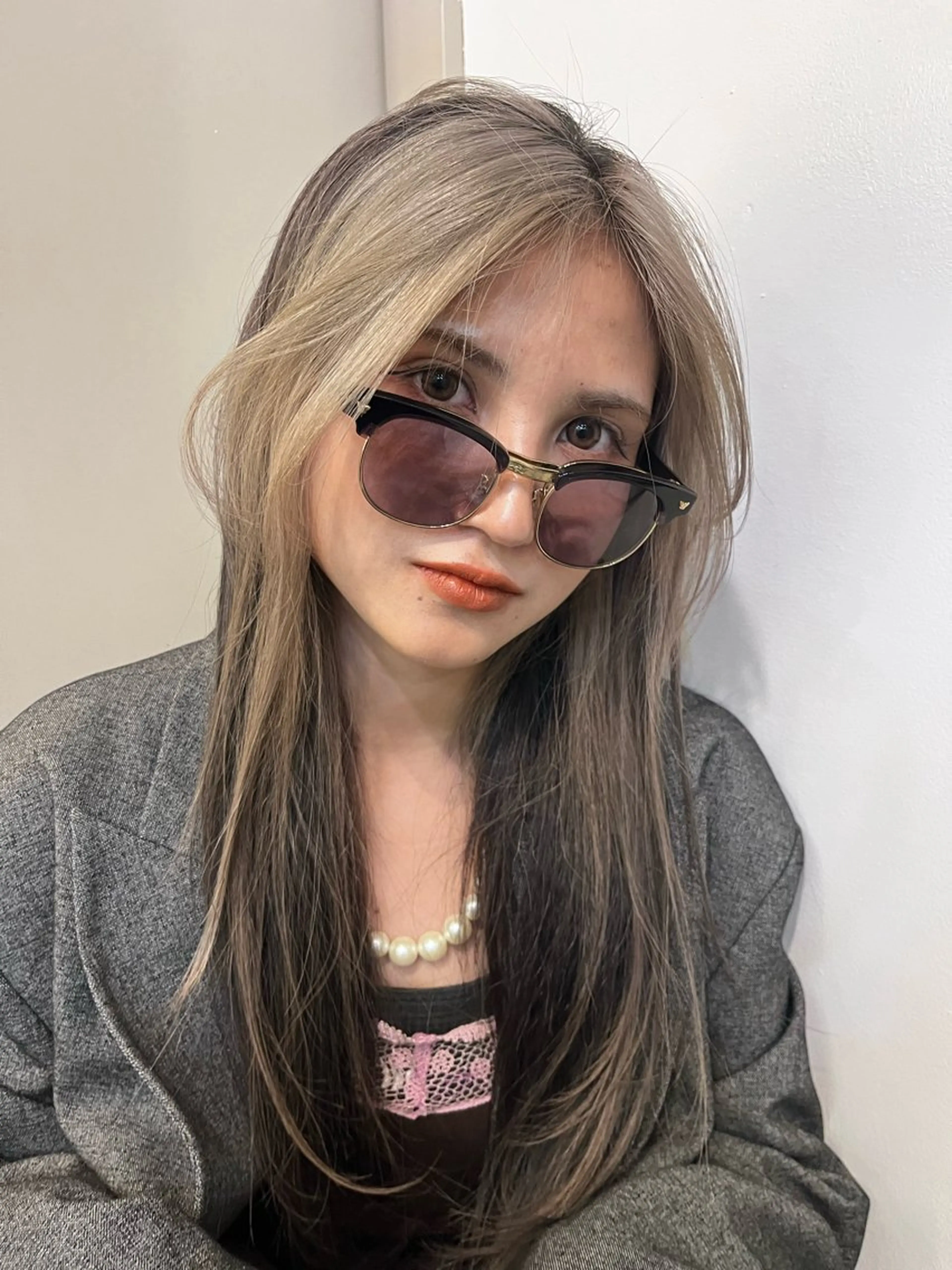 カラー ヘアカラー トリートメント ヘッドスパ ness 一花のヘアスタイル