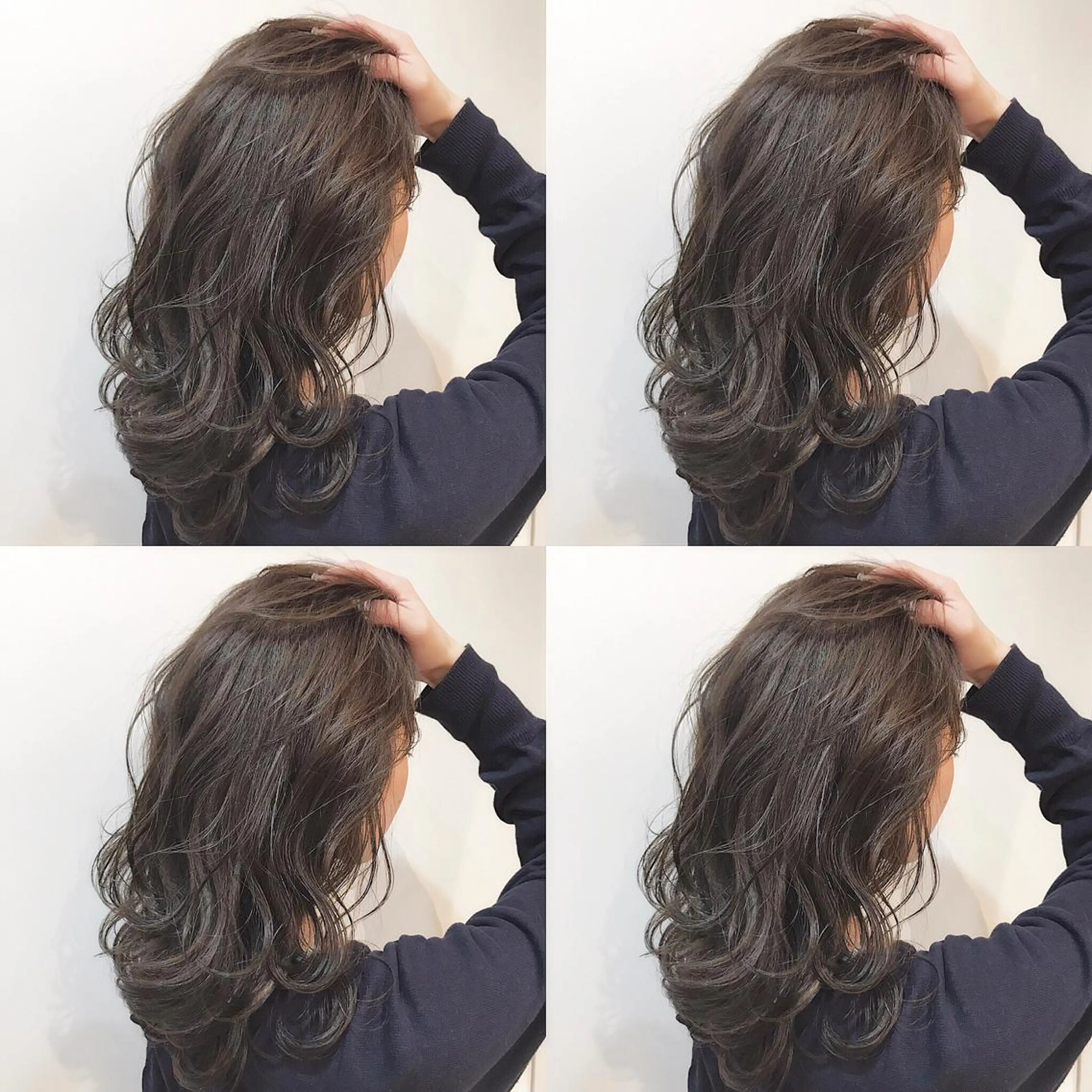 セミロング カラー アッシュ ベージュカラー she2.shinjuku所属・takumi Hのヘアスタイル