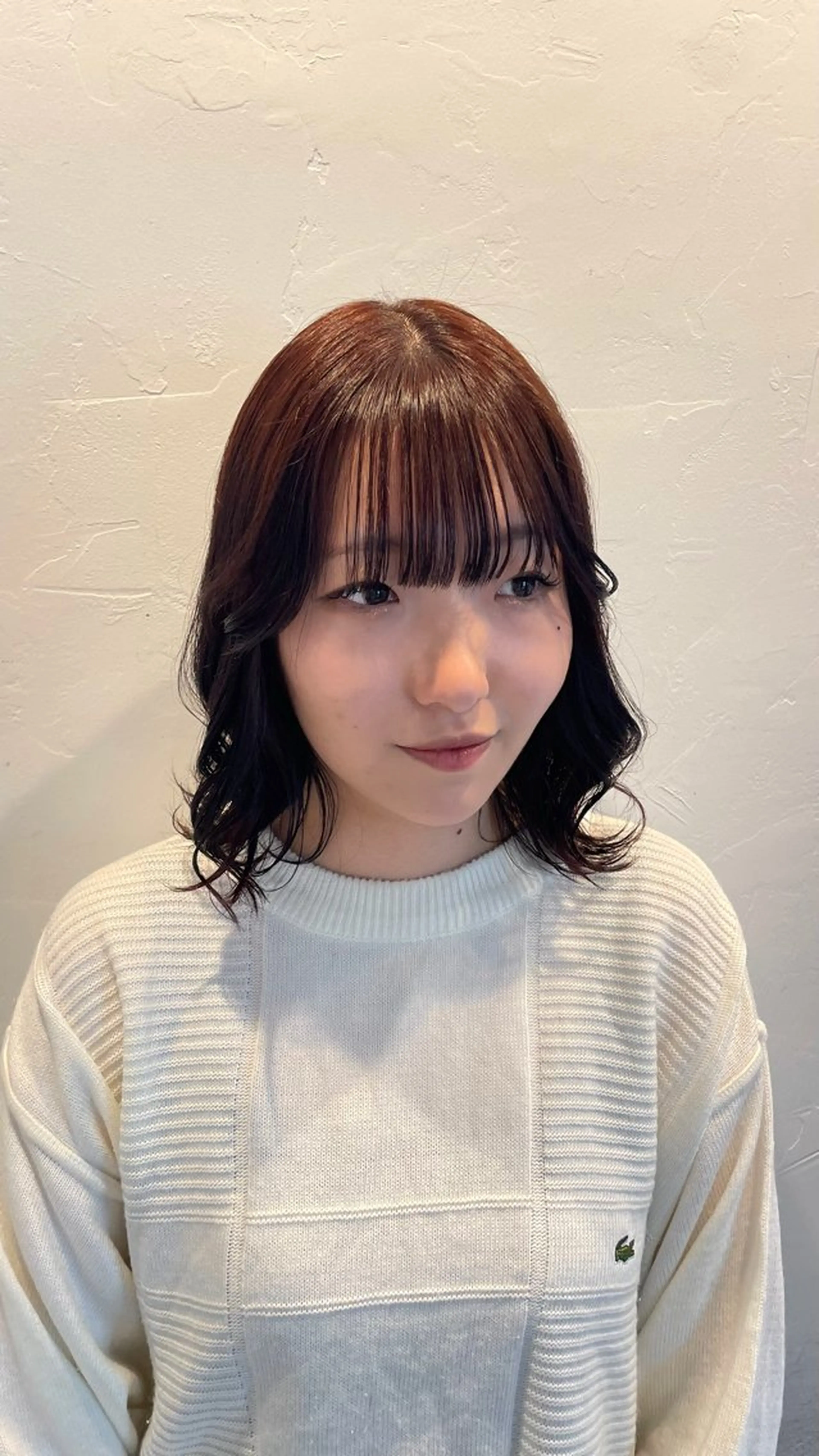 ショート カラー ブリーチ ブリーチなしカラー レッドカラー ミルクティーベージュ 新潟万代/MANA♡のヘアスタイル